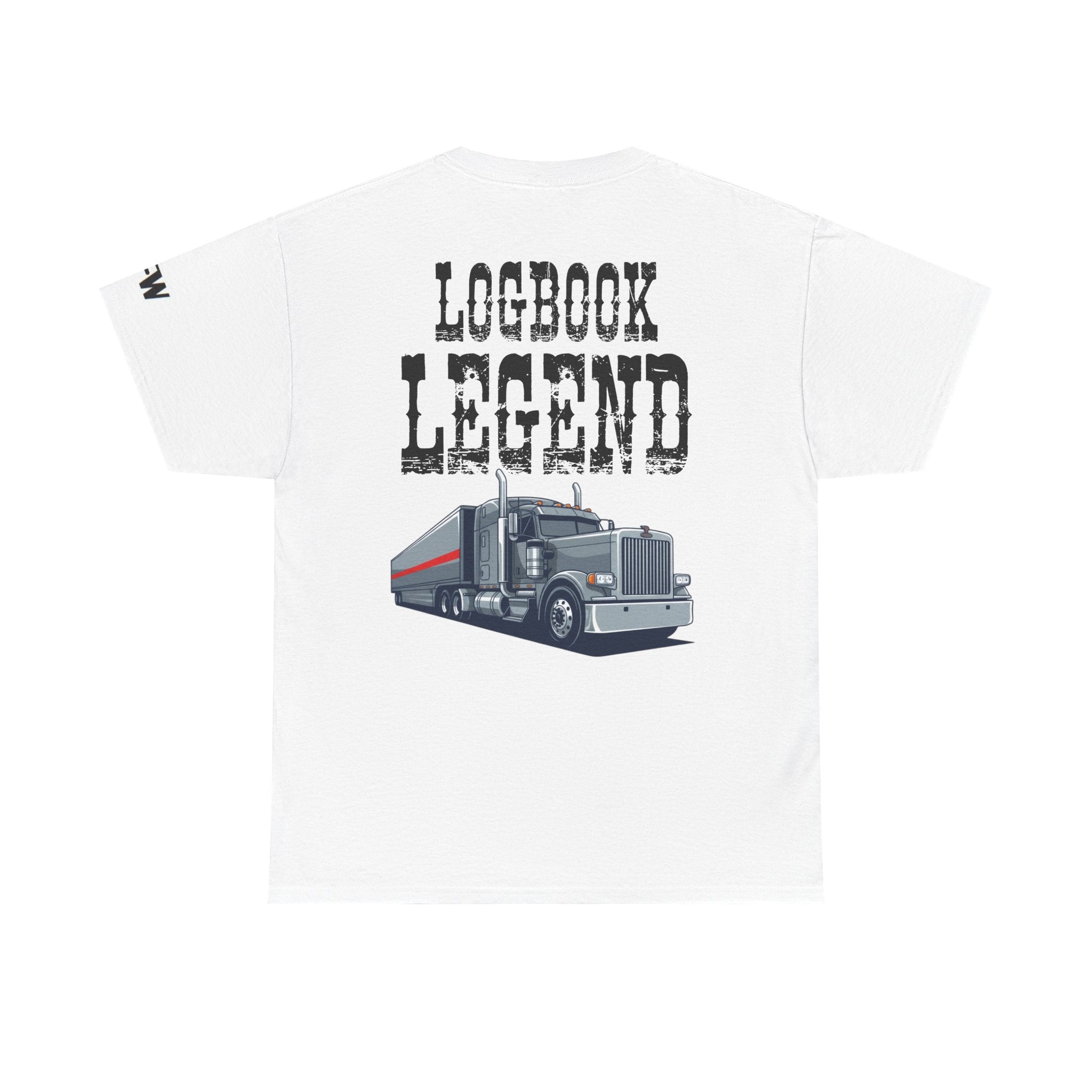 Logbook Legend Trucker Tee — "Logbook Legend" Graphic T-Shirt for Drivers