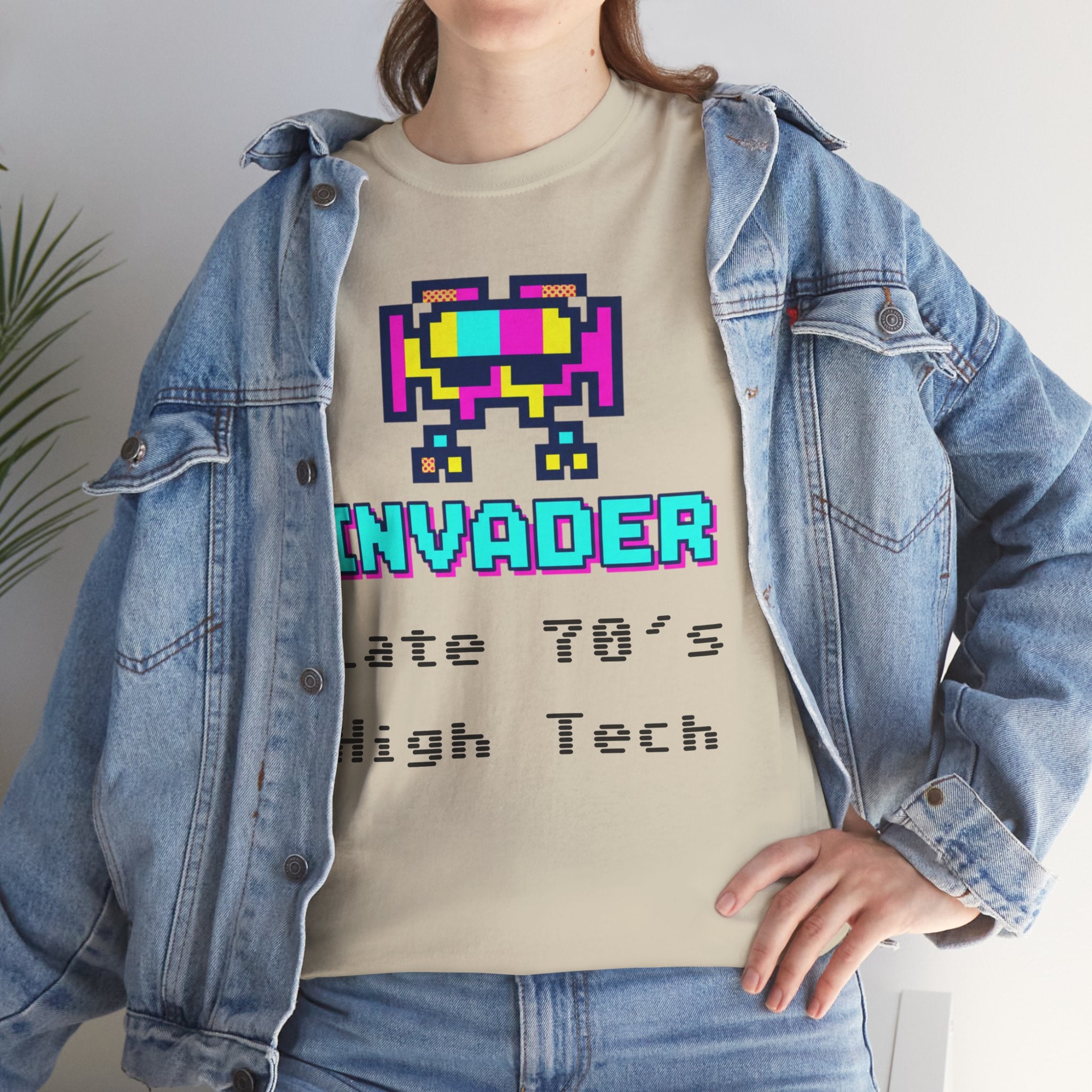 Invader Retro Pixel Tee — "Late 70's High Tech" Vintage Video Game T-Shirt