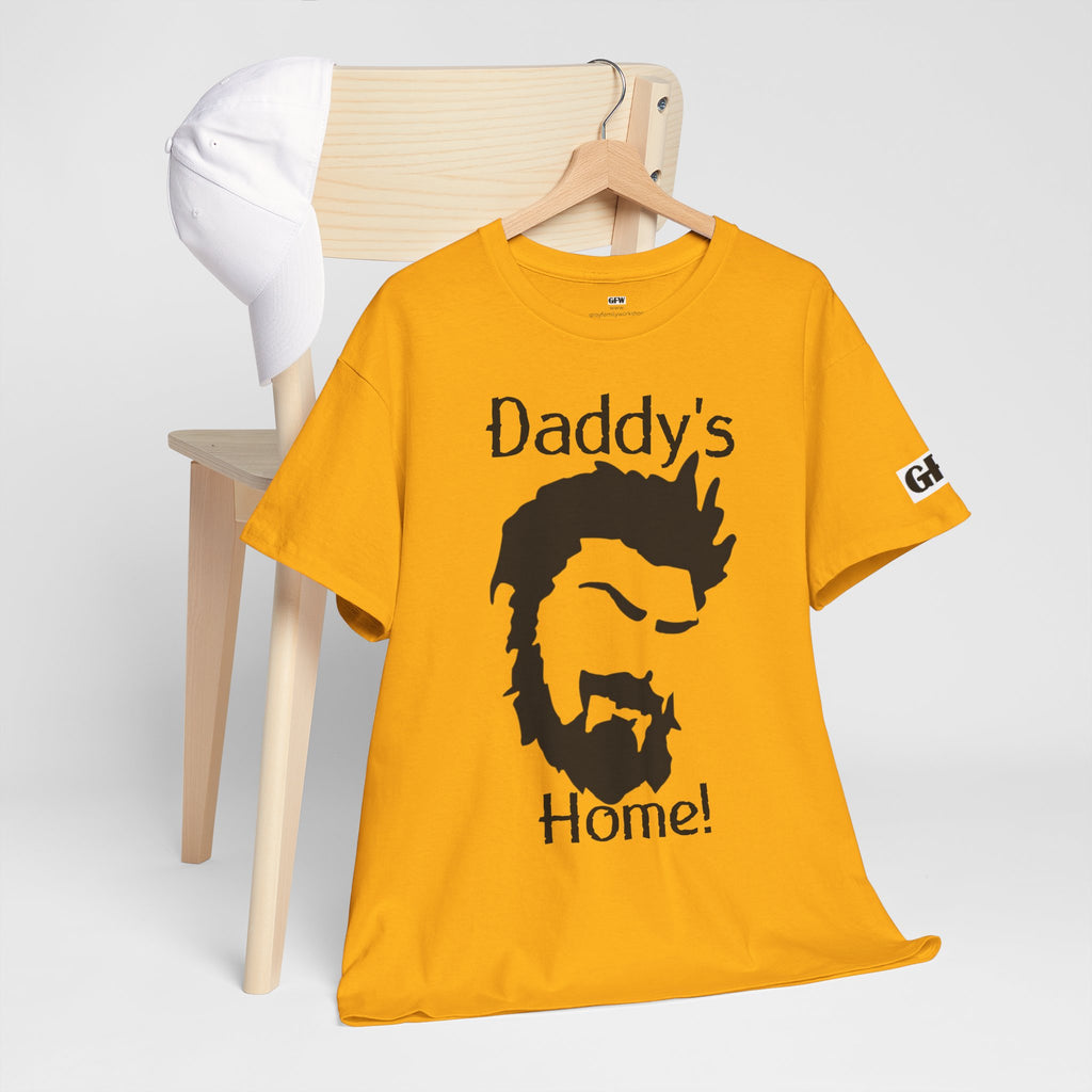Daddy's Home T-Shirt — Men's Beard Silhouette Father's Day Tee