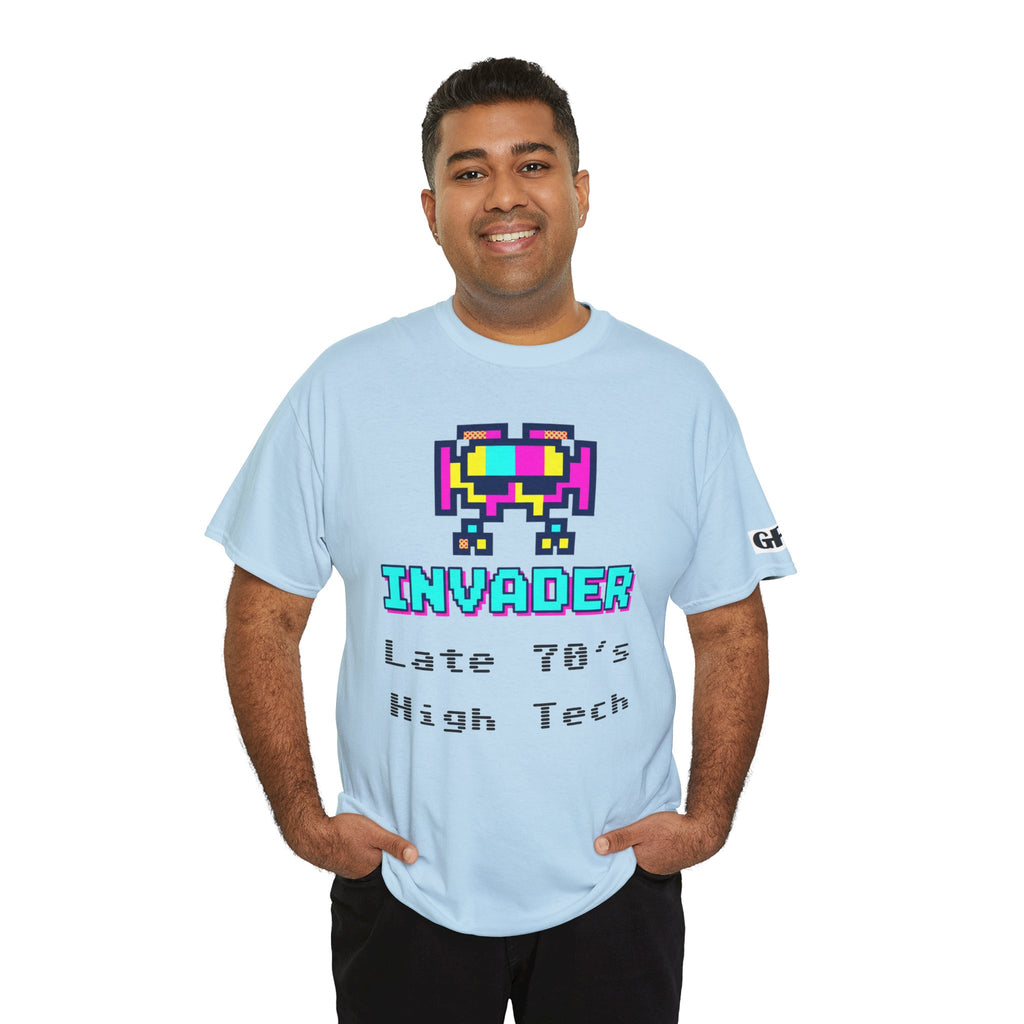 Invader Retro Pixel Tee — "Late 70's High Tech" Vintage Video Game T-Shirt