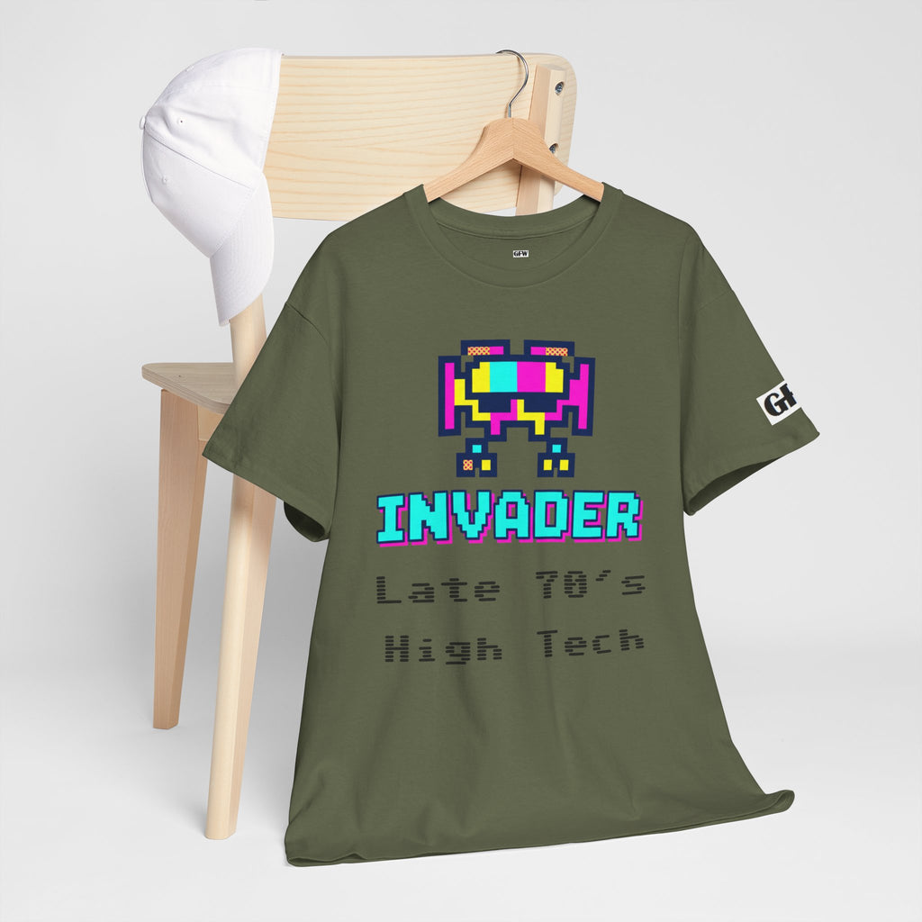 Invader Retro Pixel Tee — "Late 70's High Tech" Vintage Video Game T-Shirt