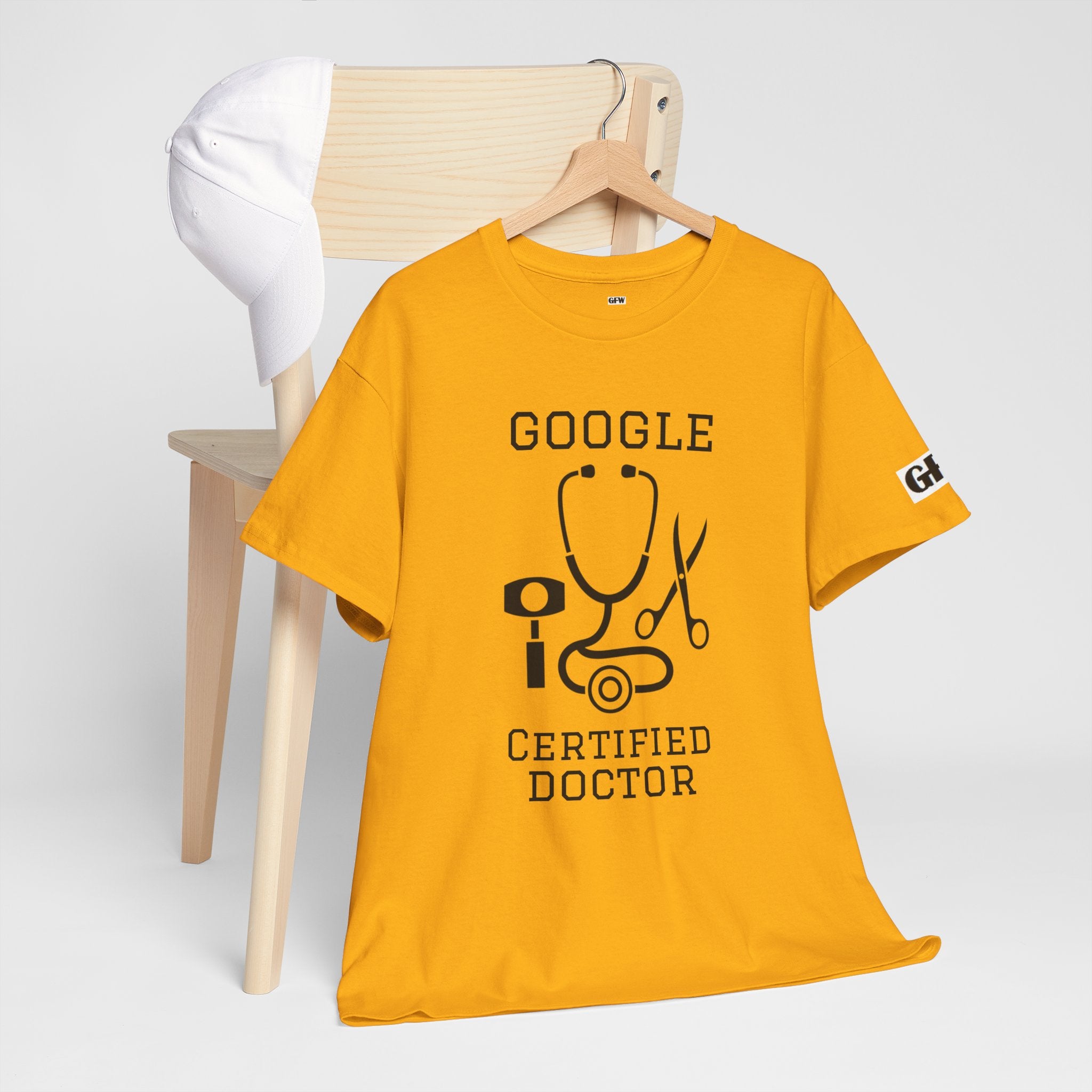 Google Certified Doctor T-Shirt — Funny Medical Tee for Doctors & Med Students