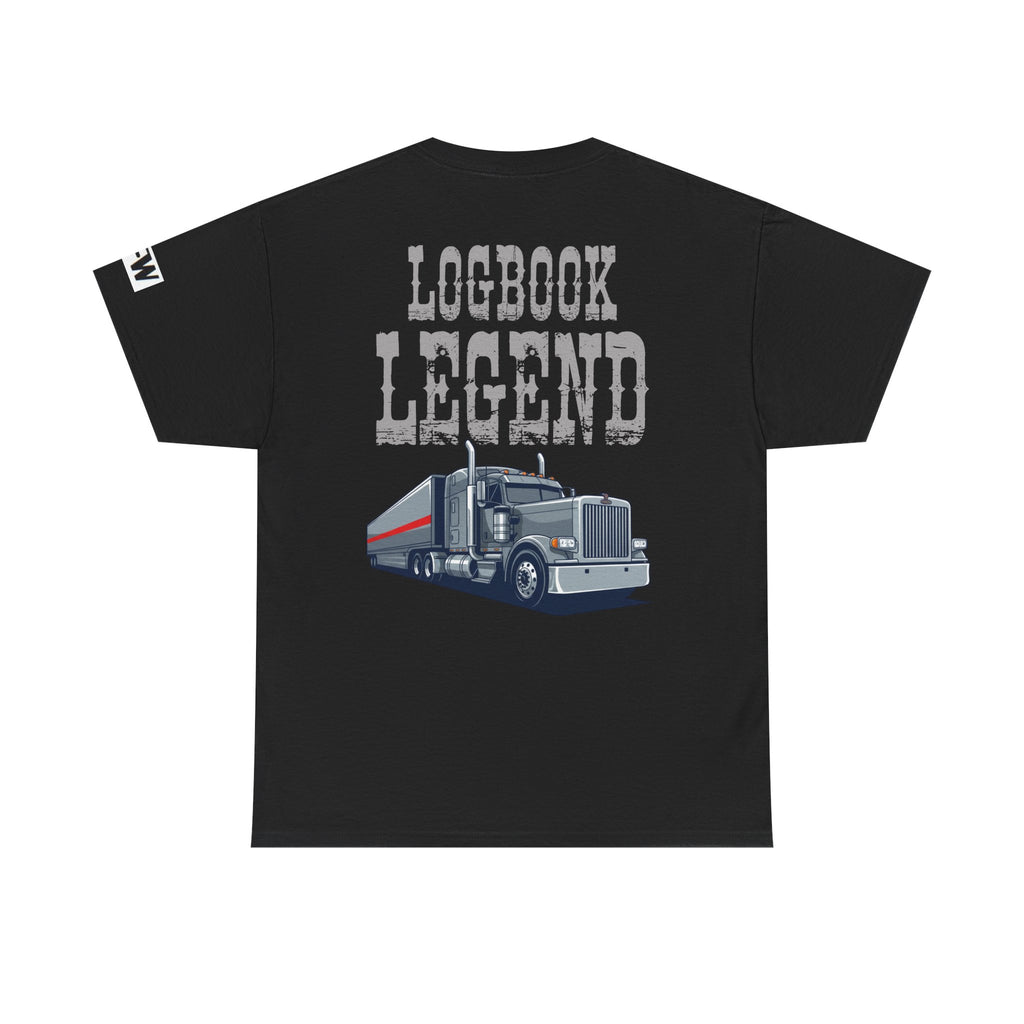 Logbook Legend Trucker Tee — "Logbook Legend" Graphic T-Shirt for Drivers
