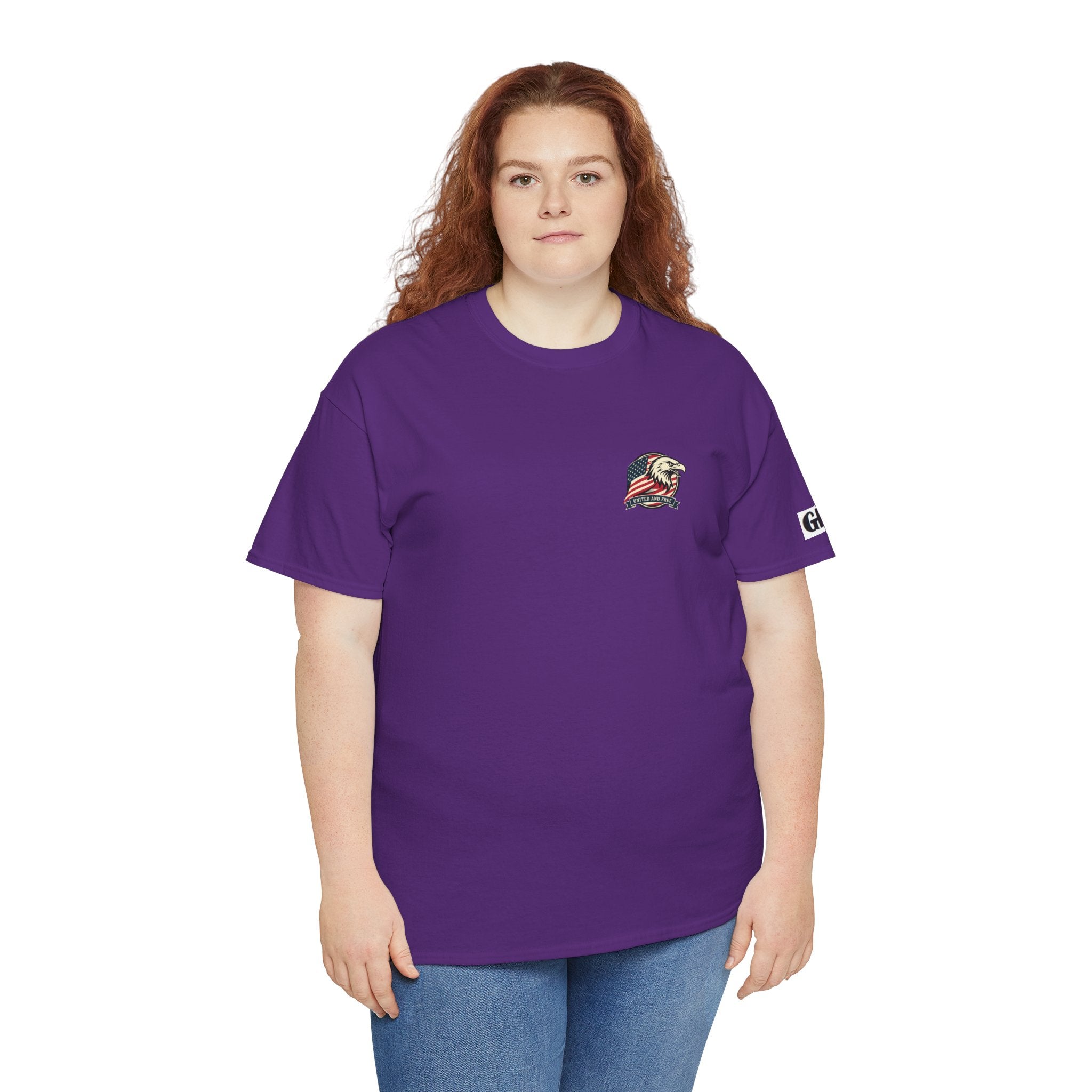 USA Bald Eagle T‑Shirt — "United and Free" Patriotic Tee