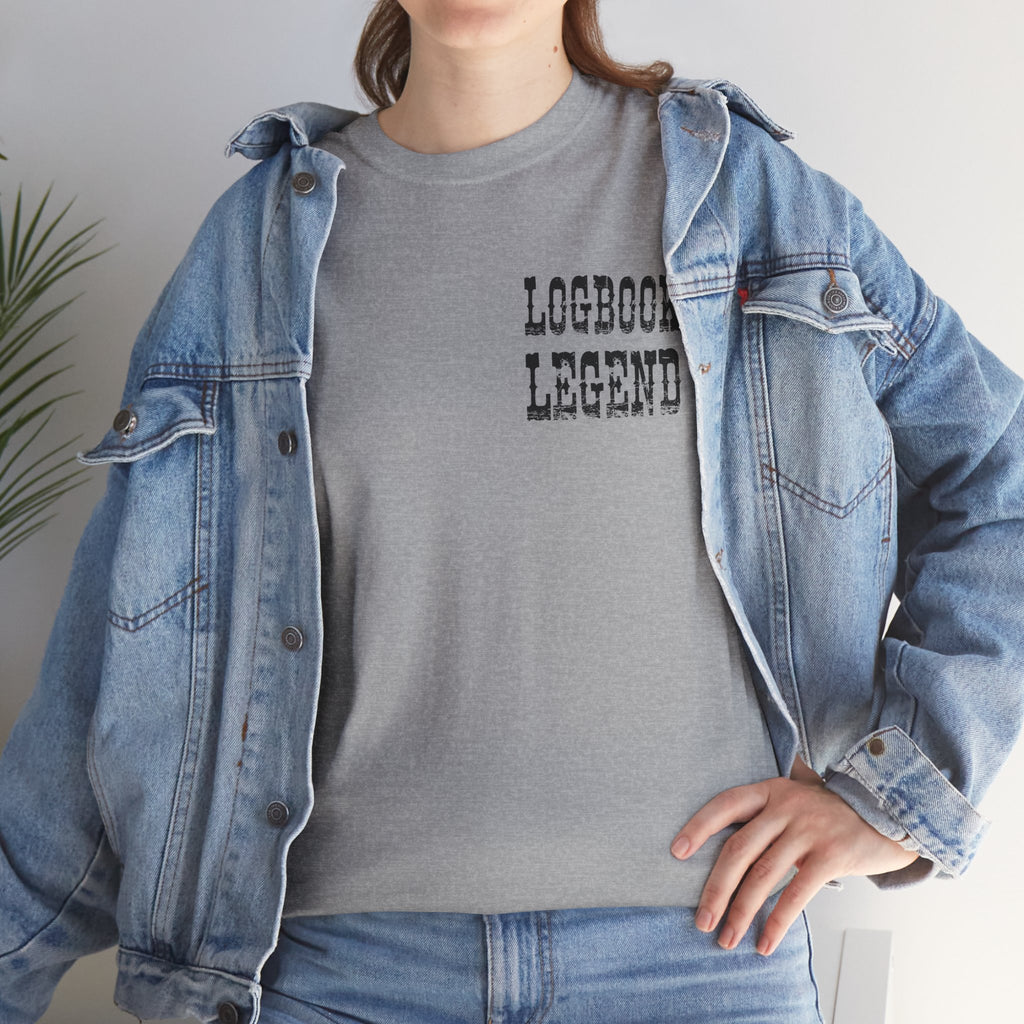 Logbook Legend Trucker Tee — "Logbook Legend" Graphic T-Shirt for Drivers