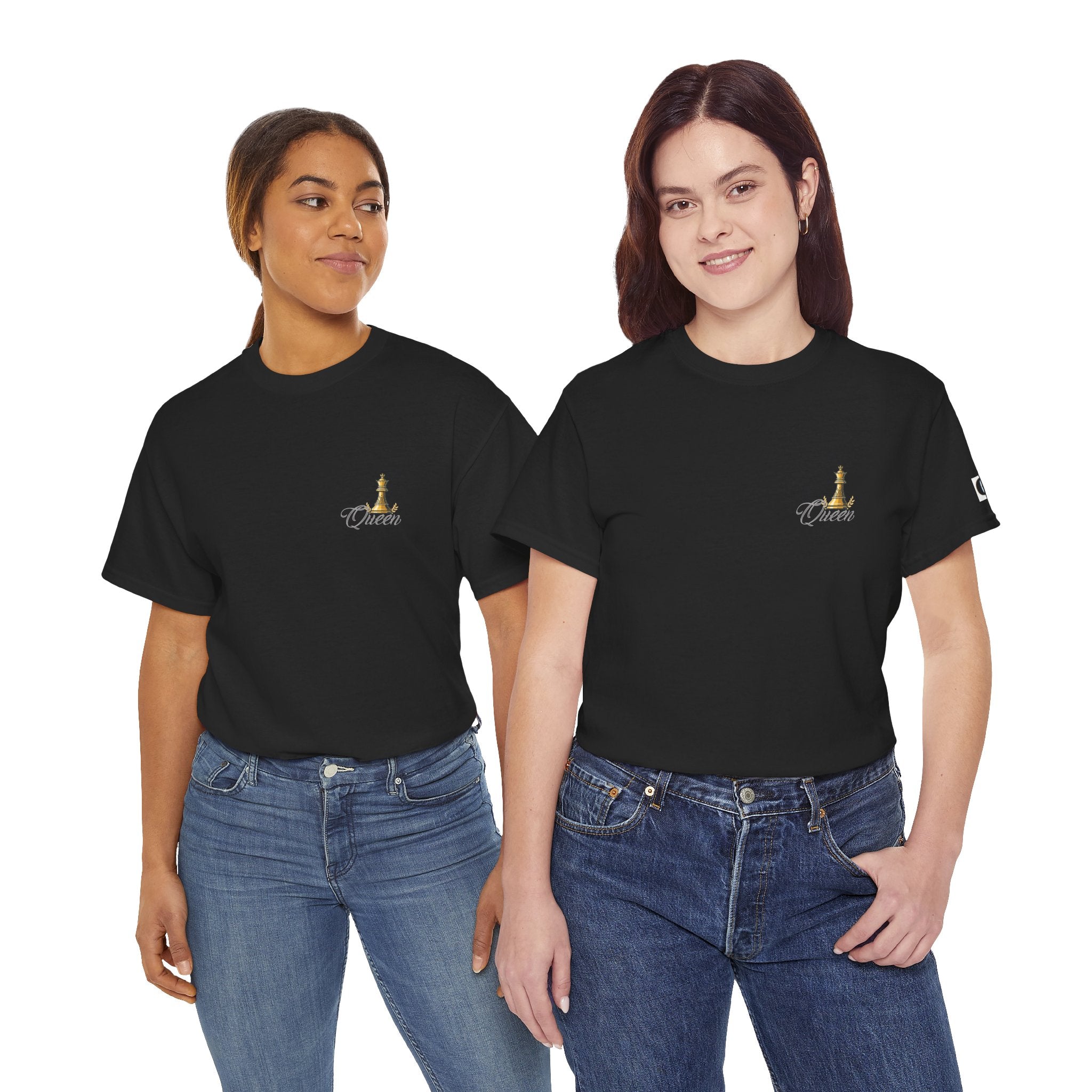 Queen Chess Piece T-Shirt — "Queen" Family Roles Tee (Grandmother, Wife, Mother, Daughter, Sister)