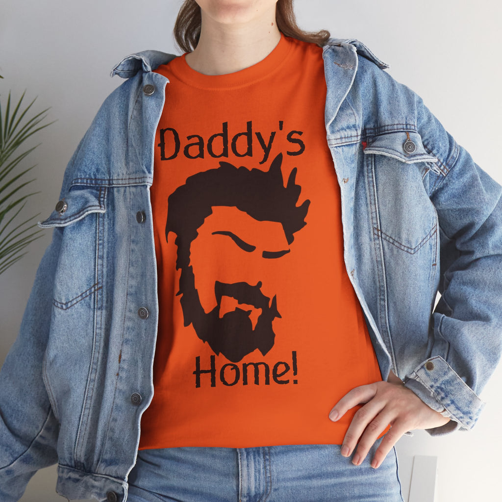 Daddy's Home T-Shirt — Men's Beard Silhouette Father's Day Tee