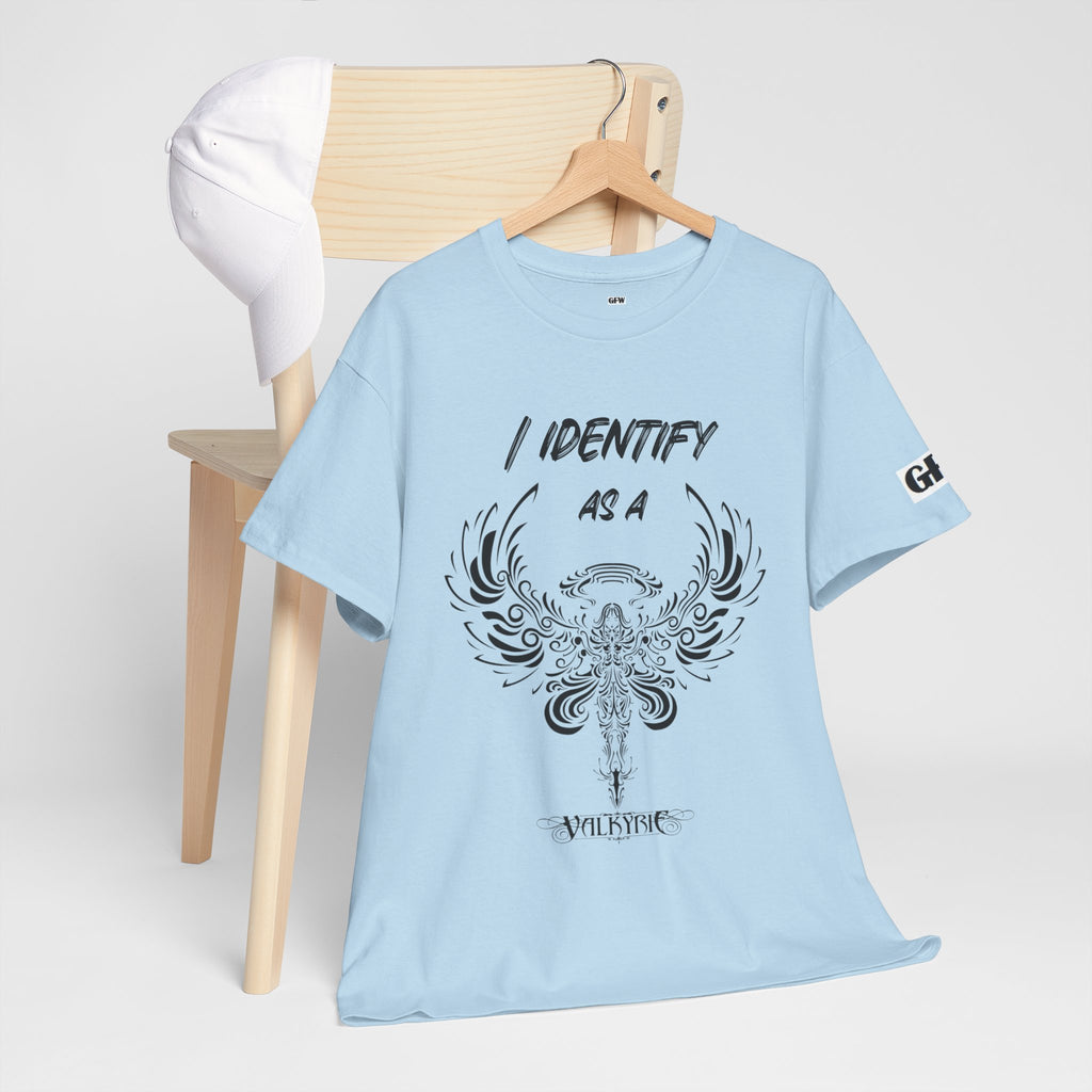 Valkyrie Winged Key T‑Shirt — "I Identify As a Valkyrie" Graphic Tee