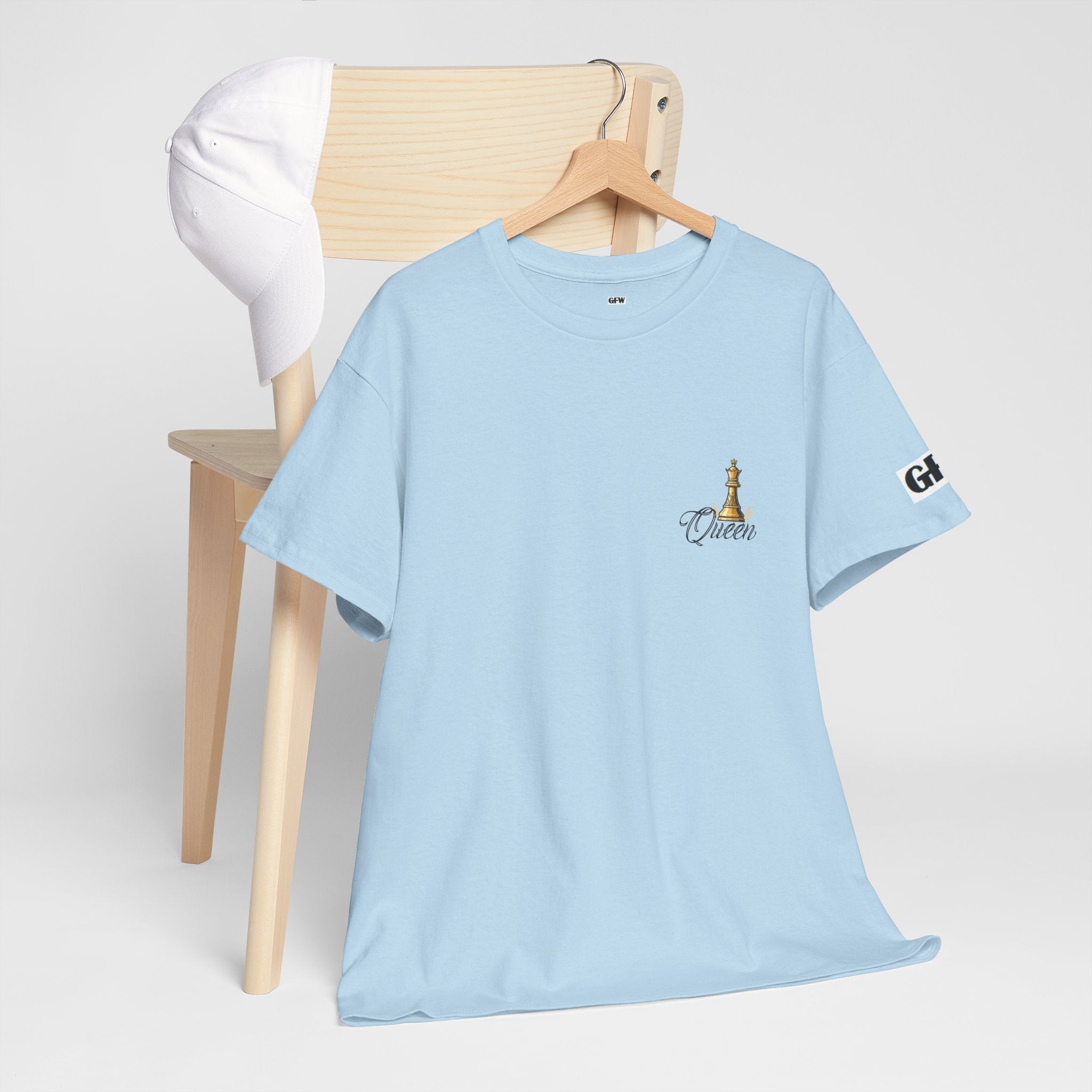Queen Chess Piece T-Shirt — "Queen" Family Roles Tee (Grandmother, Wife, Mother, Daughter, Sister)