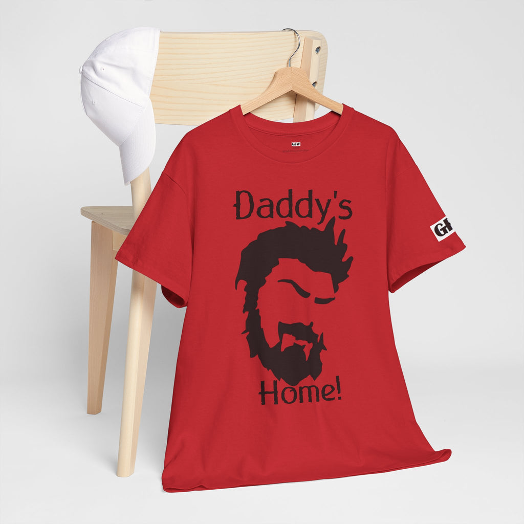 Daddy's Home T-Shirt — Men's Beard Silhouette Father's Day Tee