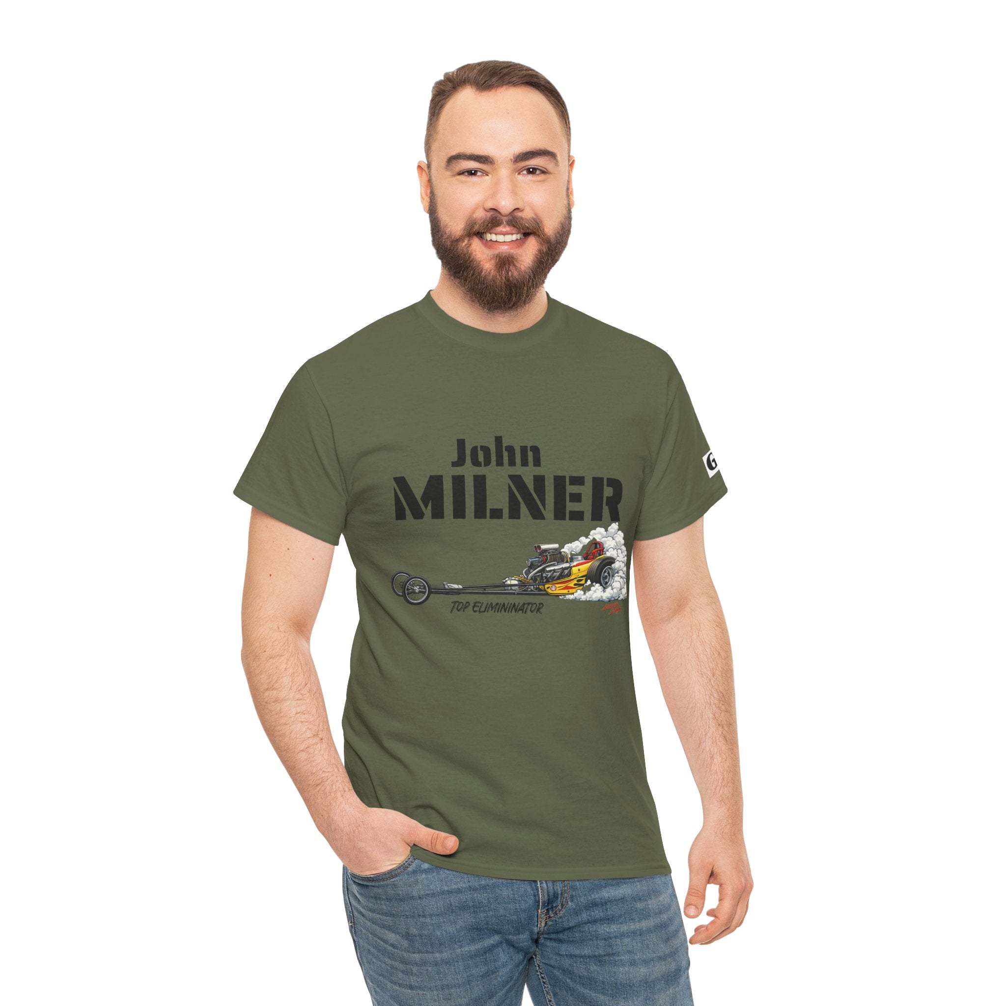 Milner Racing Team T-Shirt — "John Milner" Vintage Dragster Tee