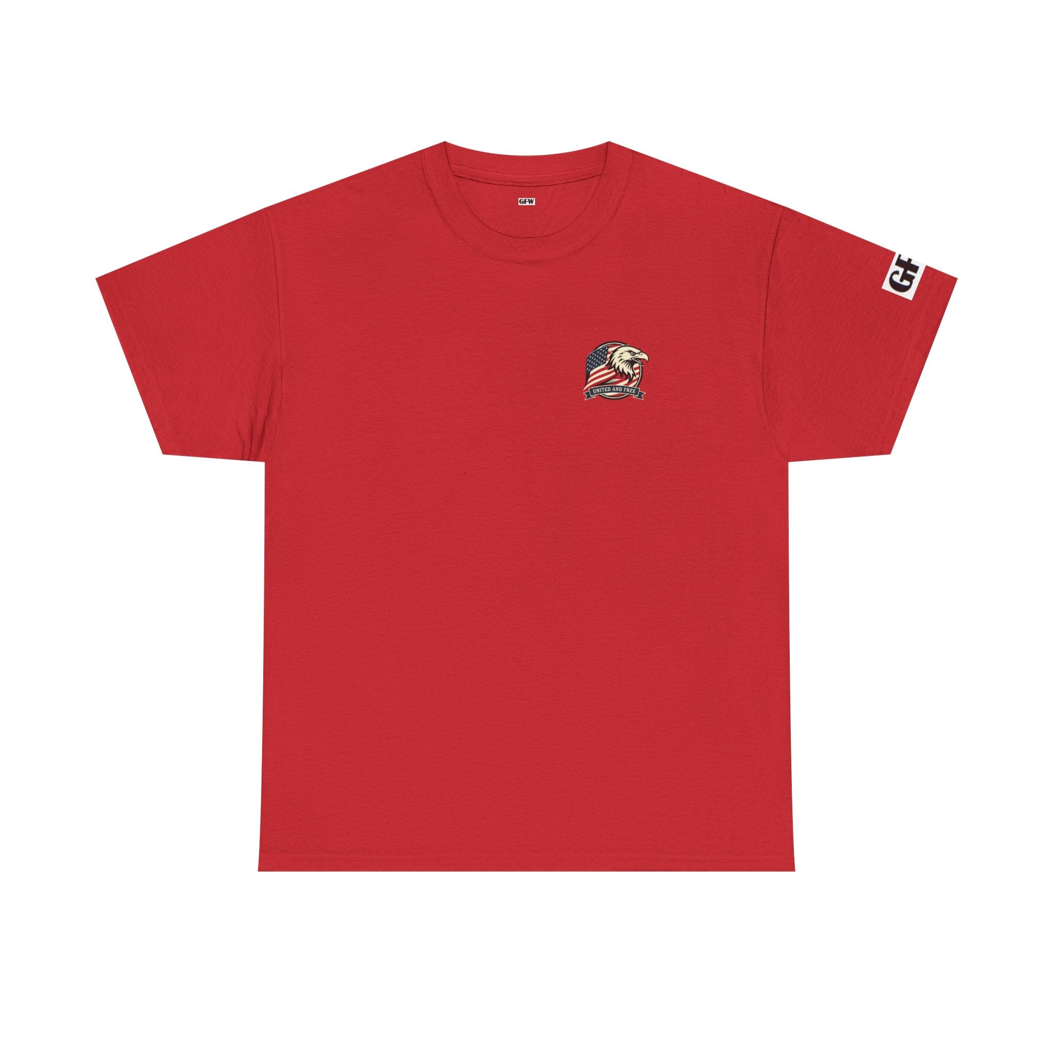 USA Bald Eagle T‑Shirt — "United and Free" Patriotic Tee