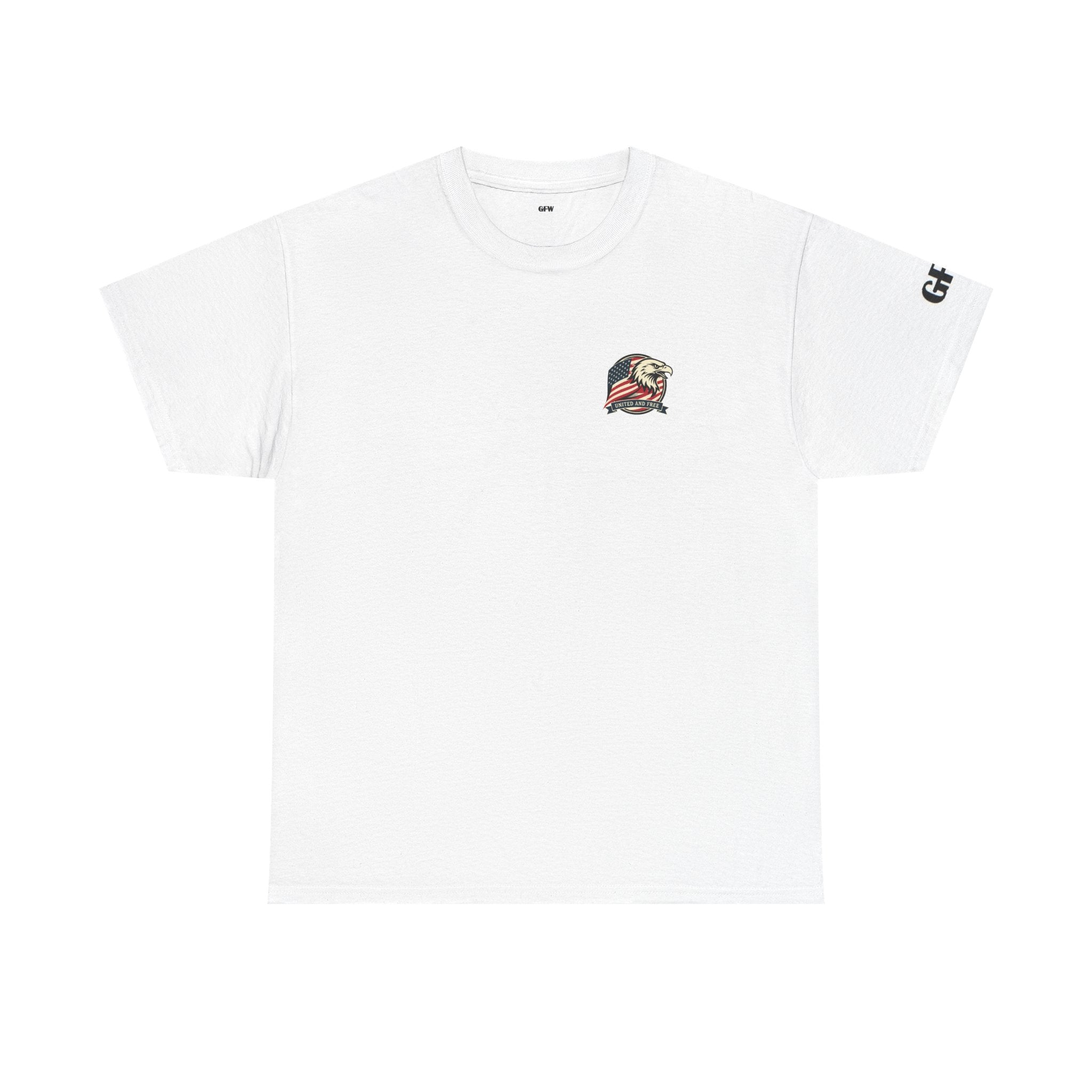 USA Bald Eagle T‑Shirt — "United and Free" Patriotic Tee