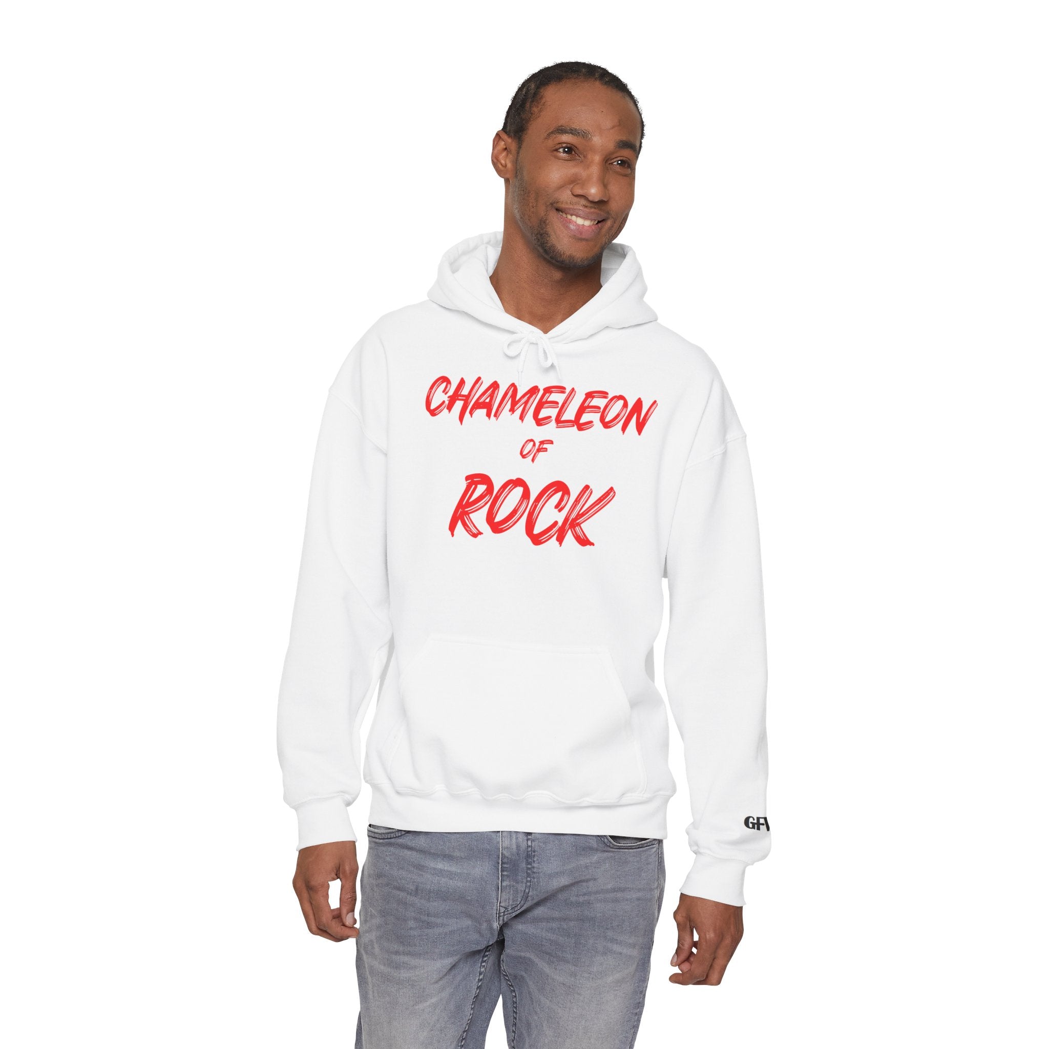 Chameleon of Rock Hoodie — Retro Band Graphic Pullover
