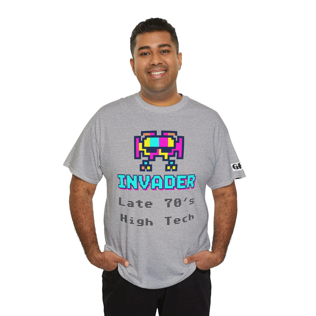 Invader Retro Pixel Tee — "Late 70's High Tech" Vintage Video Game T-Shirt