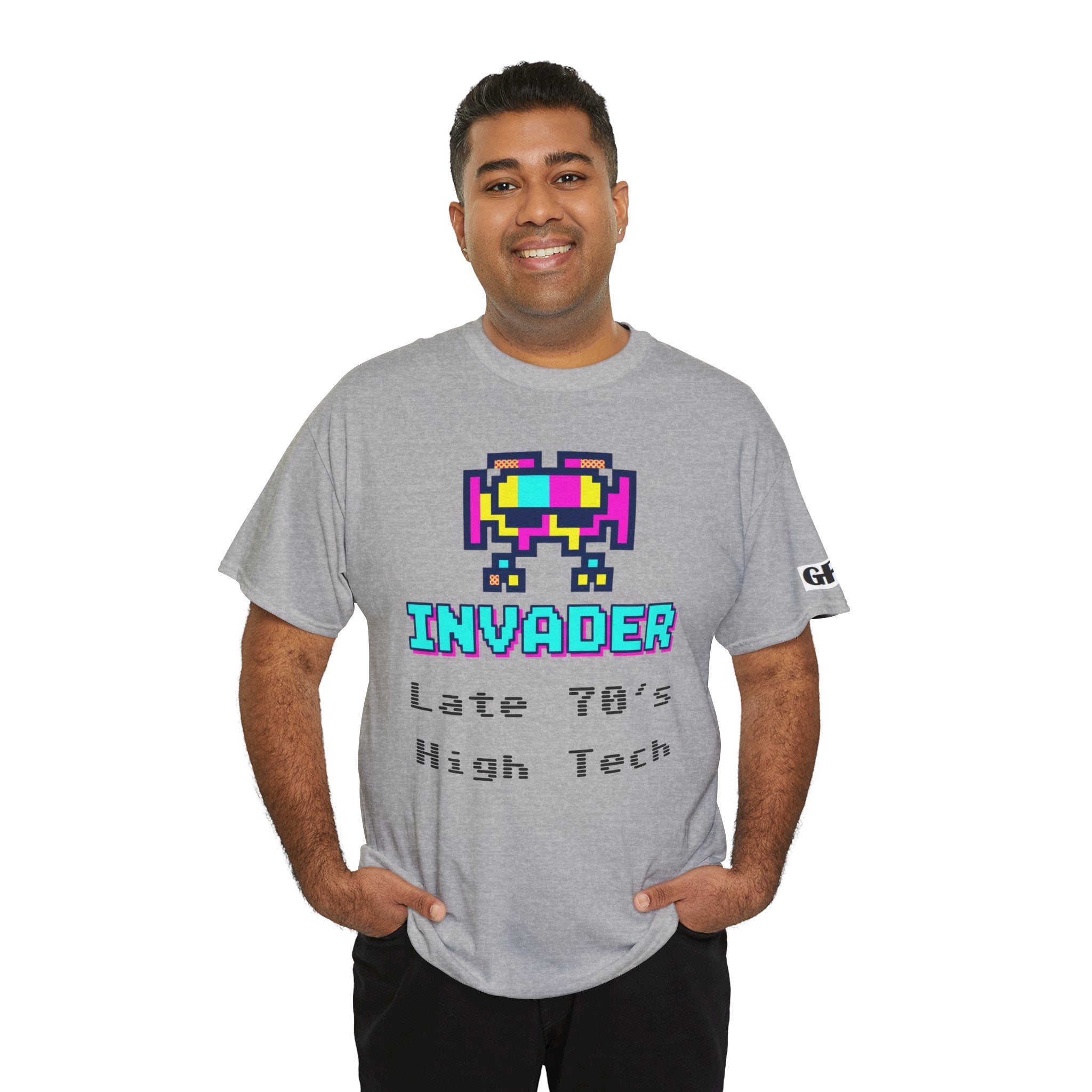 Invader Retro Pixel Tee — "Late 70's High Tech" Vintage Video Game T-Shirt