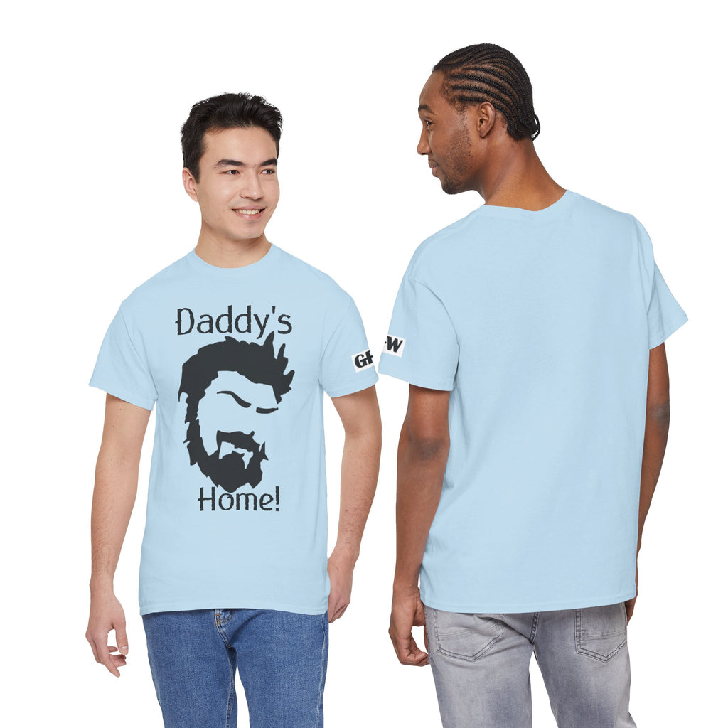 Daddy's Home T-Shirt — Men's Beard Silhouette Father's Day Tee