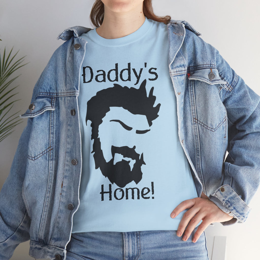 Daddy's Home T-Shirt — Men's Beard Silhouette Father's Day Tee