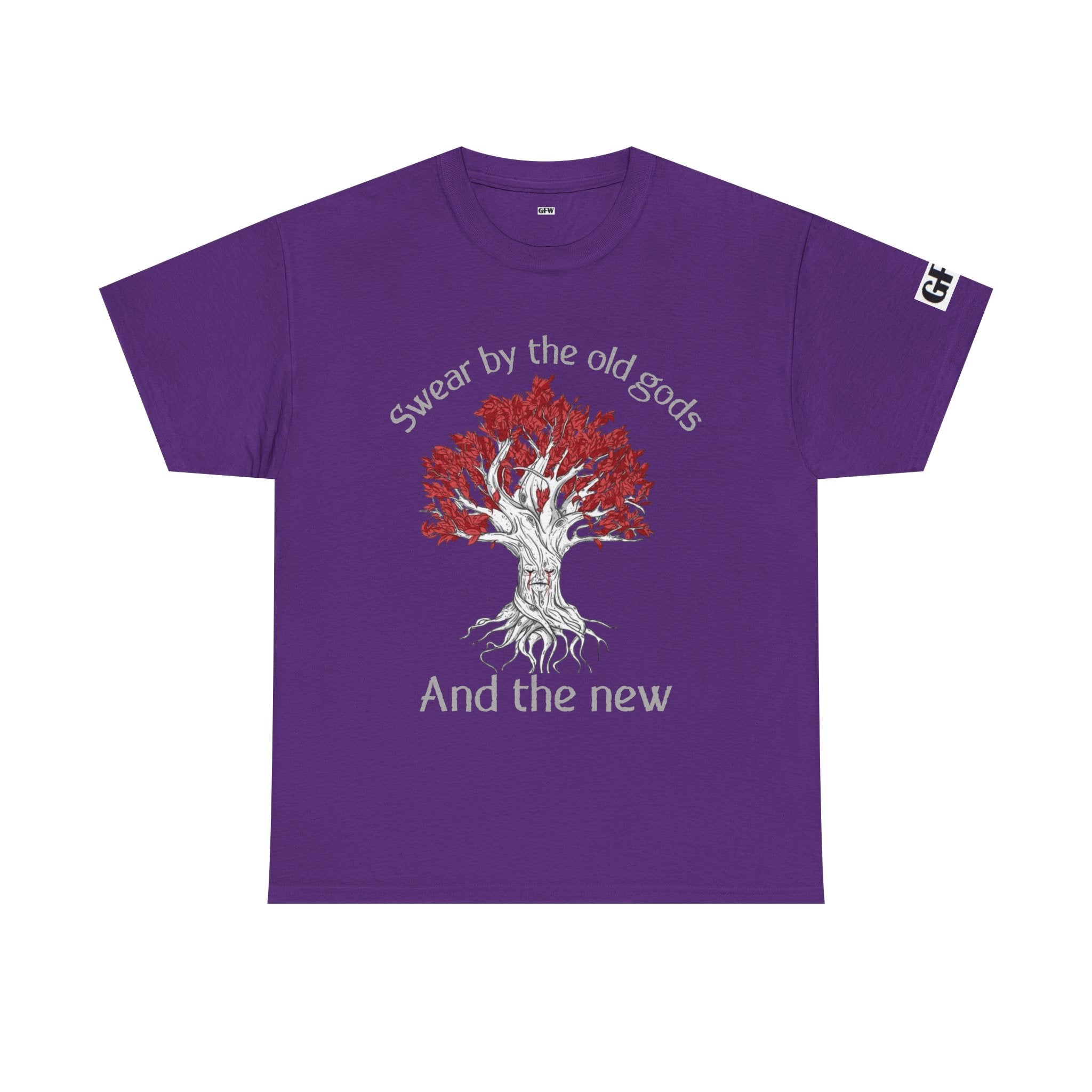 Old Gods & New Tree Tee — "Swear by the old gods and the new" Graphic Shirt