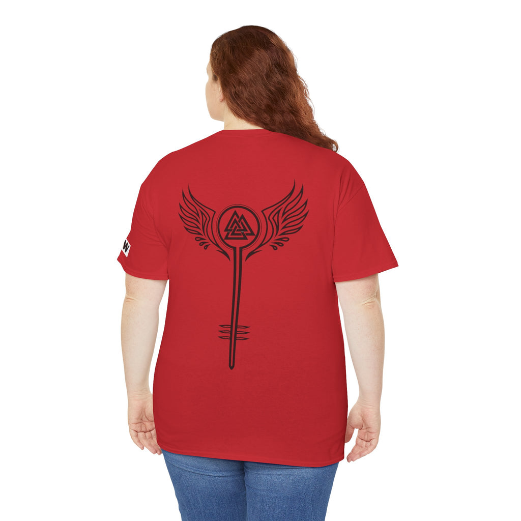 Valkyrie Winged Key T‑Shirt — "I Identify As a Valkyrie" Graphic Tee