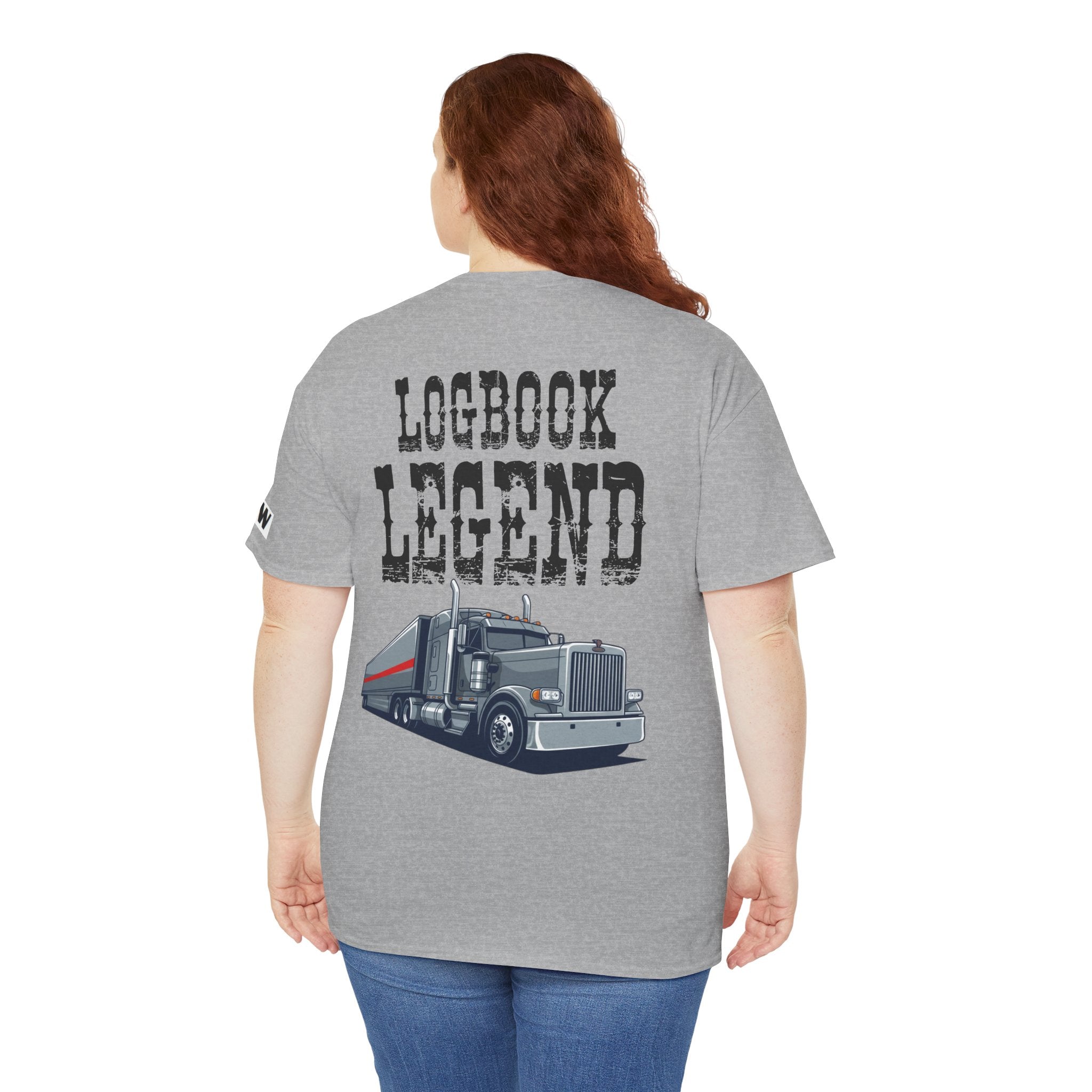 Logbook Legend Trucker Tee — "Logbook Legend" Graphic T-Shirt for Drivers