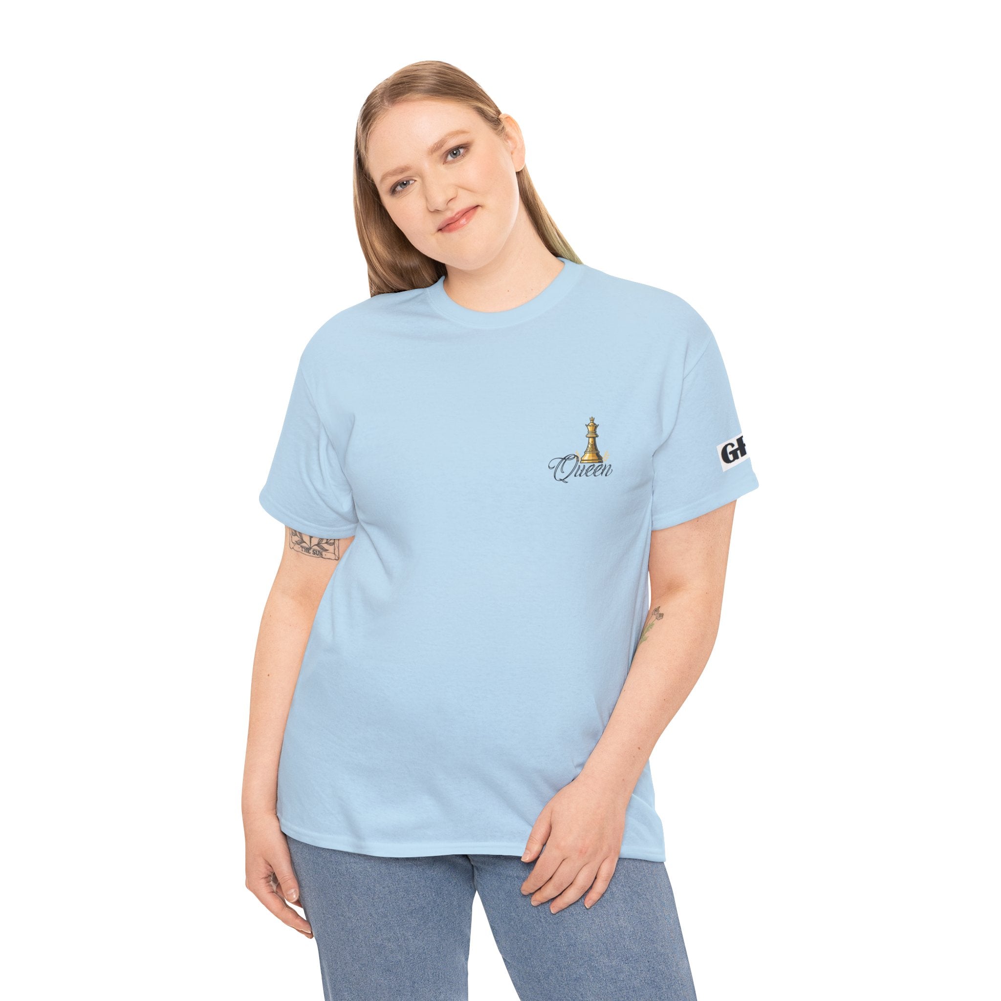 Queen Chess Piece T-Shirt — "Queen" Family Roles Tee (Grandmother, Wife, Mother, Daughter, Sister)