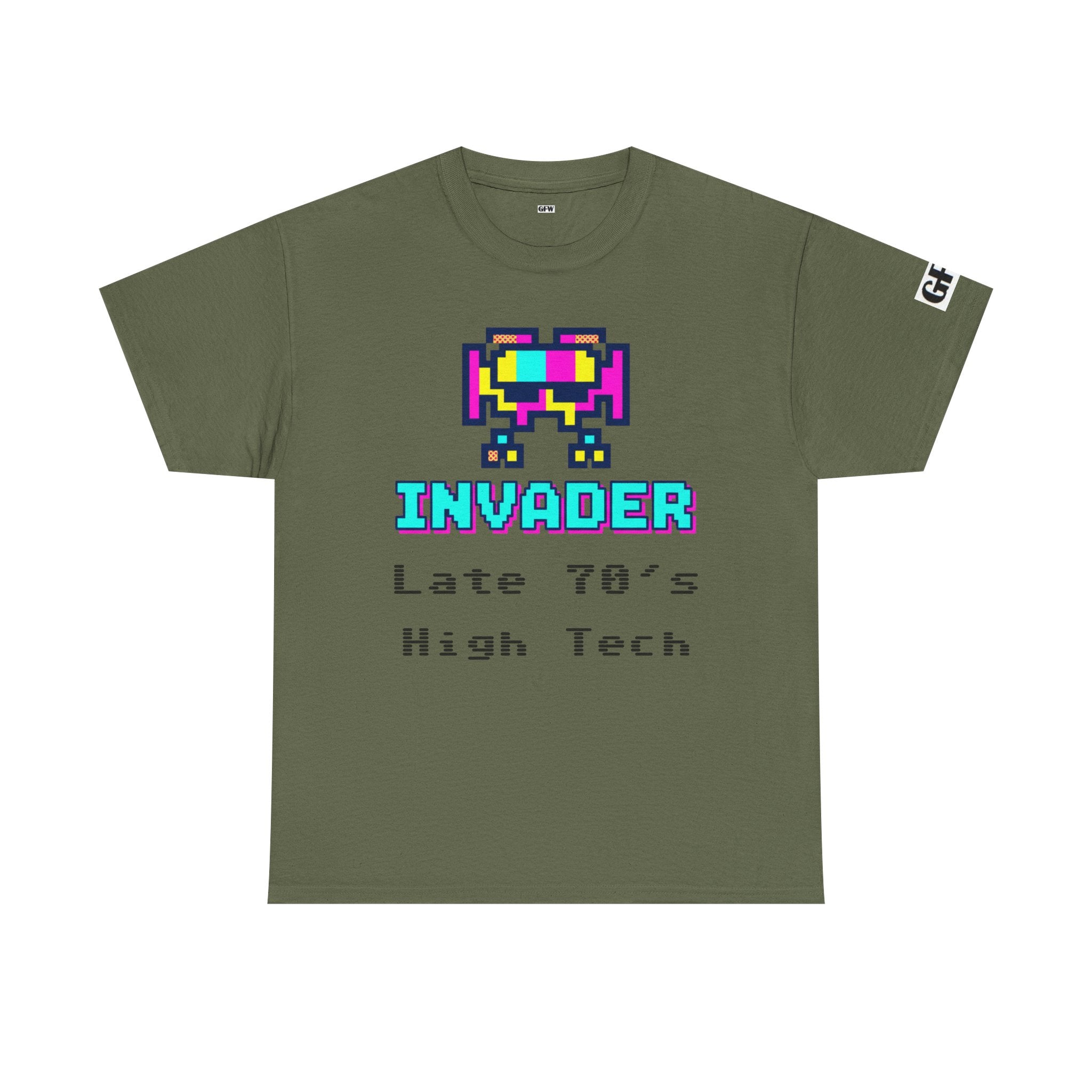 Invader Retro Pixel Tee — "Late 70's High Tech" Vintage Video Game T-Shirt