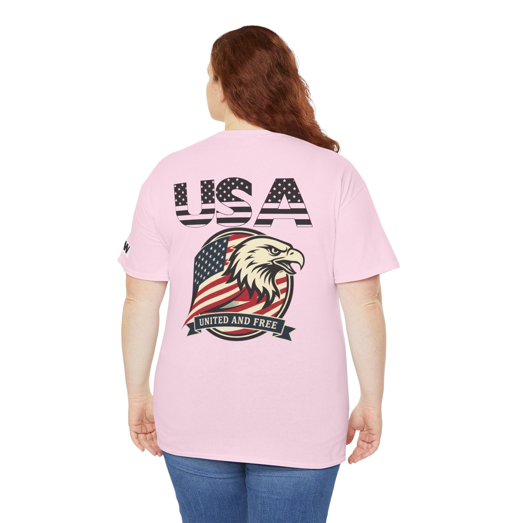 USA Bald Eagle T‑Shirt — "United and Free" Patriotic Tee