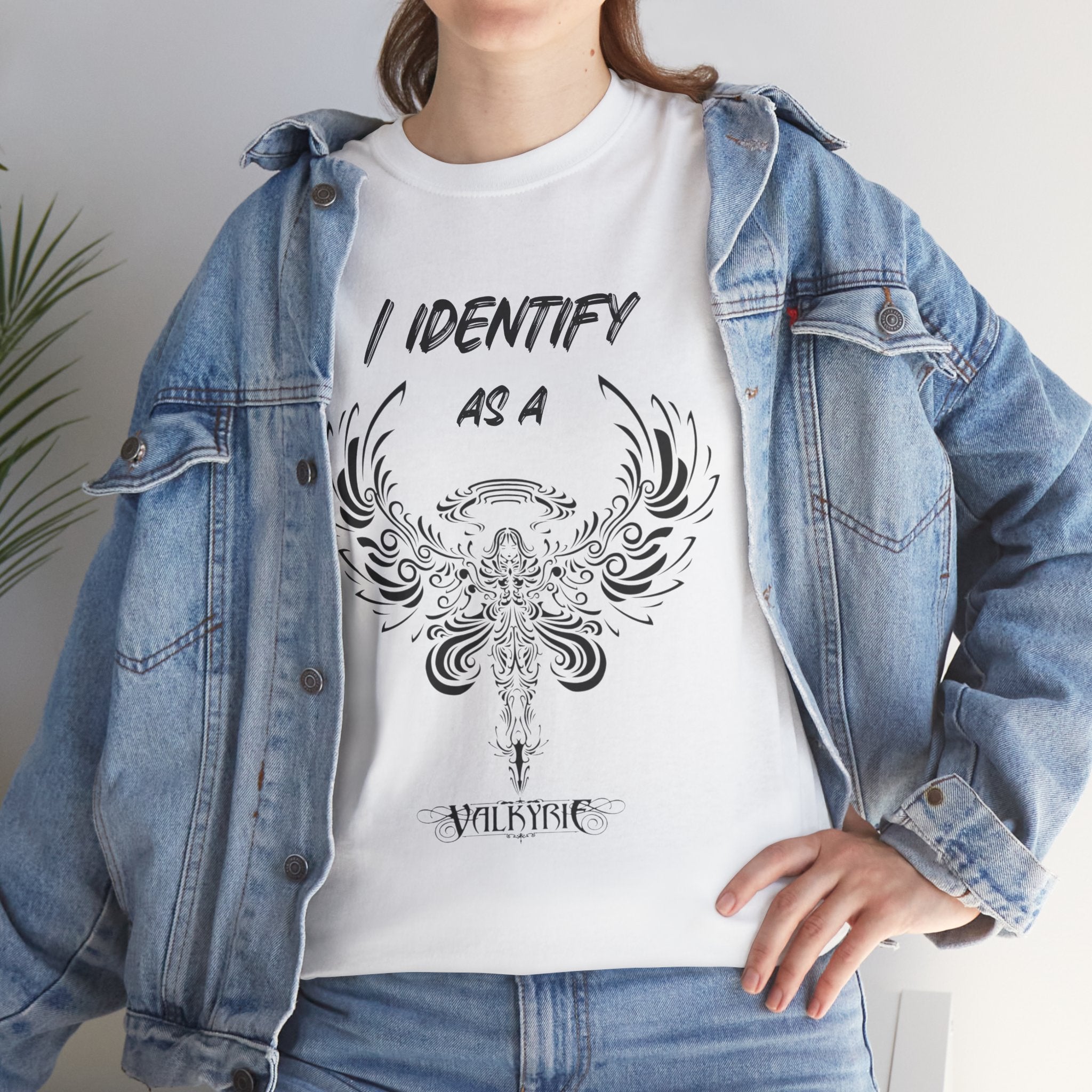 Valkyrie Winged Key T‑Shirt — "I Identify As a Valkyrie" Graphic Tee