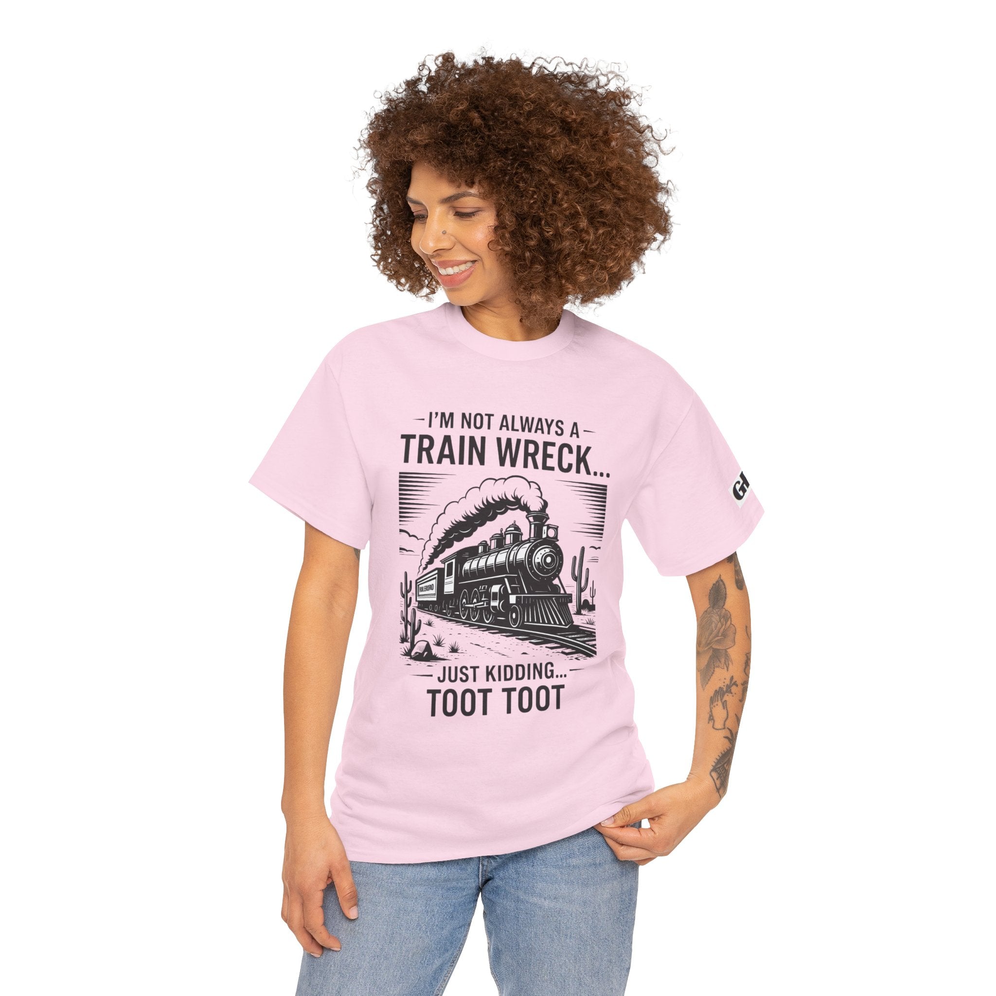 Train Wreck Tee – Funny "I'm Not Always a Train Wreck… Just Kidding. Toot Toot" Graphic T-Shirt