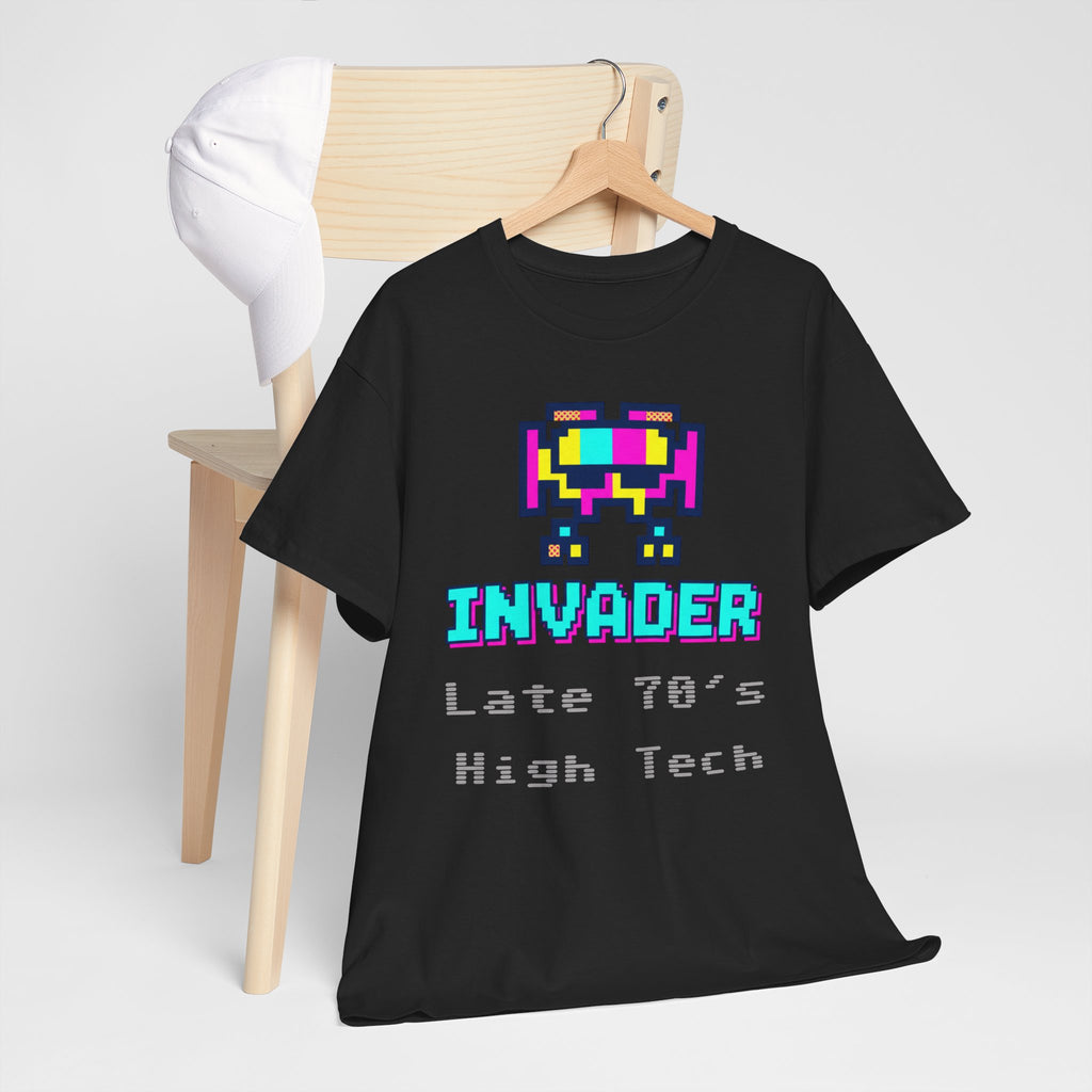 Invader Retro Pixel Tee — "Late 70's High Tech" Vintage Video Game T-Shirt