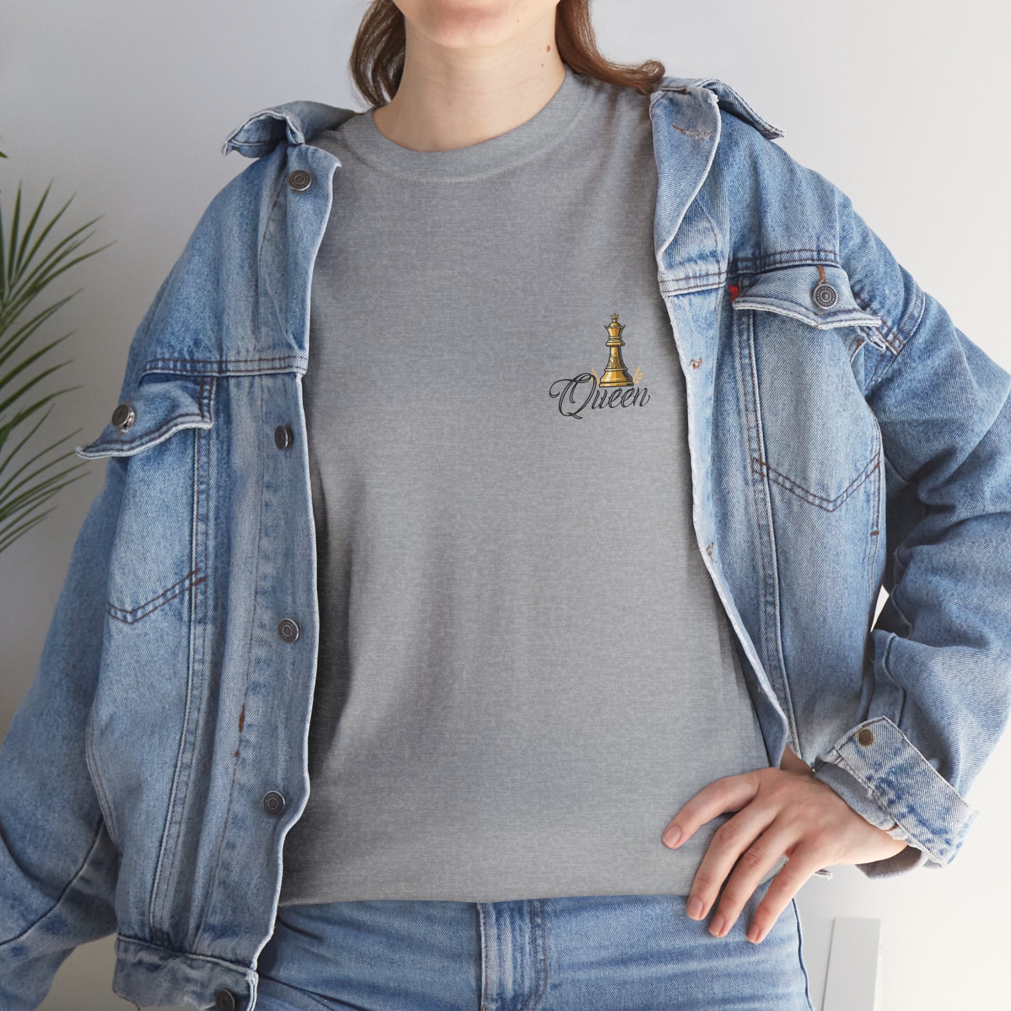 Queen Chess Piece T-Shirt — "Queen" Family Roles Tee (Grandmother, Wife, Mother, Daughter, Sister)