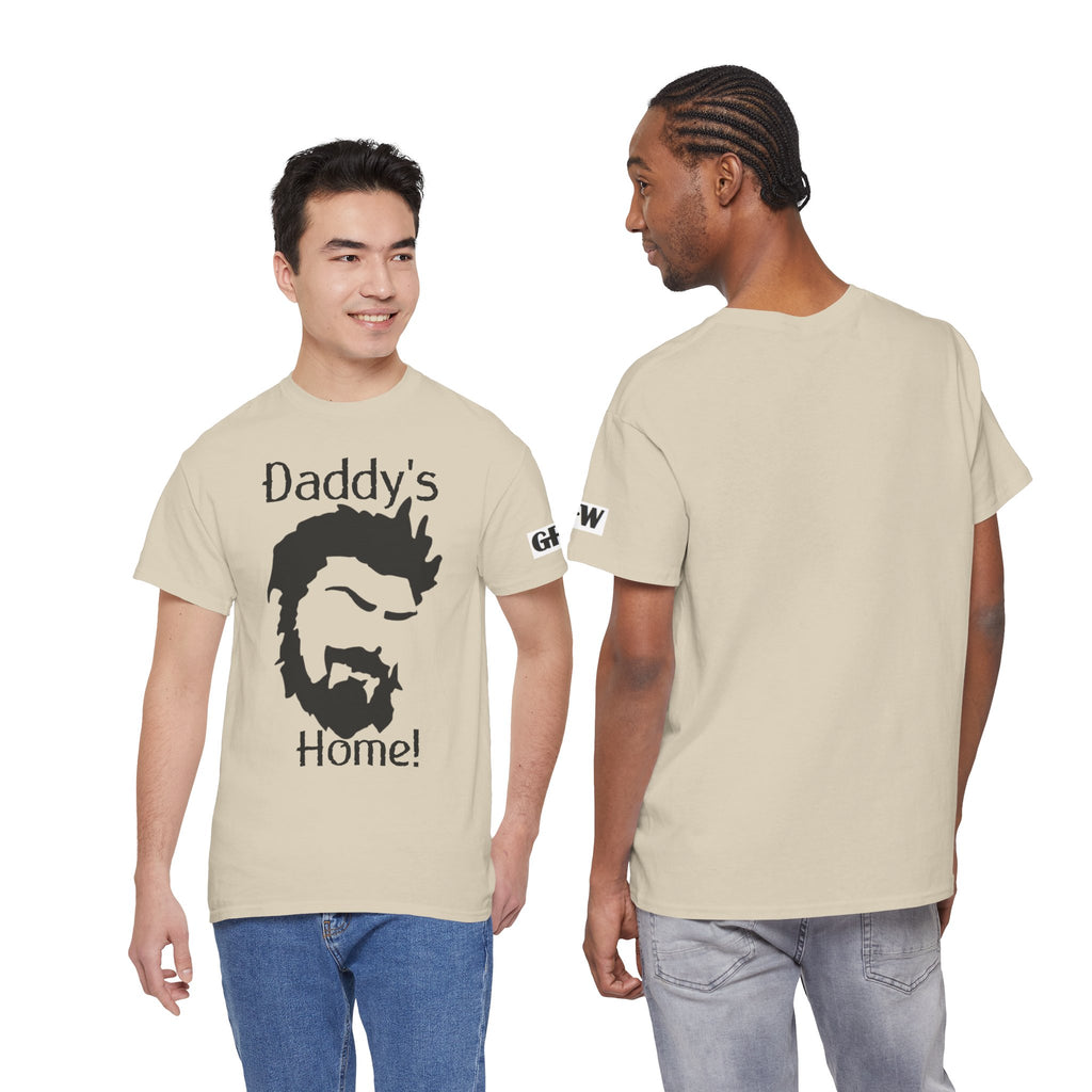 Daddy's Home T-Shirt — Men's Beard Silhouette Father's Day Tee