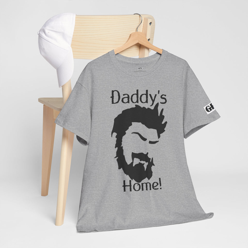 Daddy's Home T-Shirt — Men's Beard Silhouette Father's Day Tee