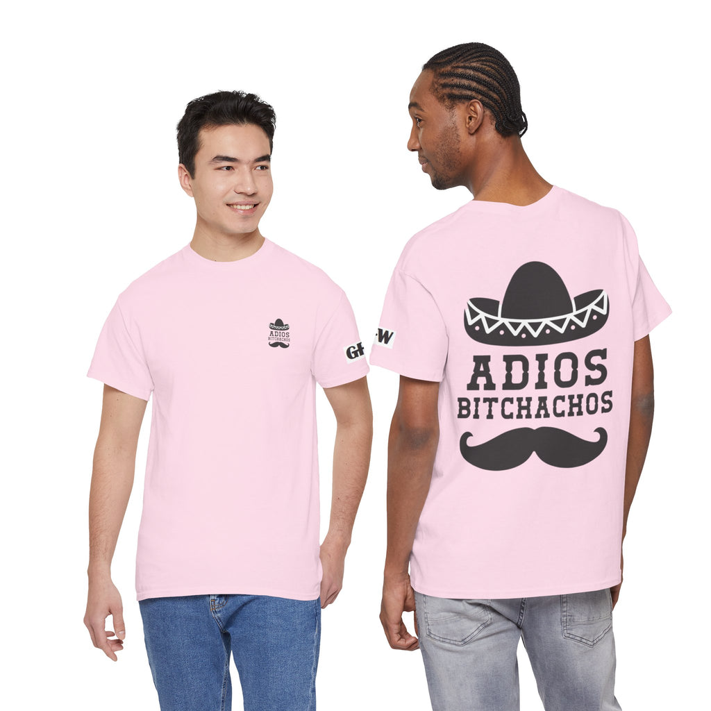 Adios Bitchachos Graphic Tee — Funny Mexican Sombrero & Mustache Shirt