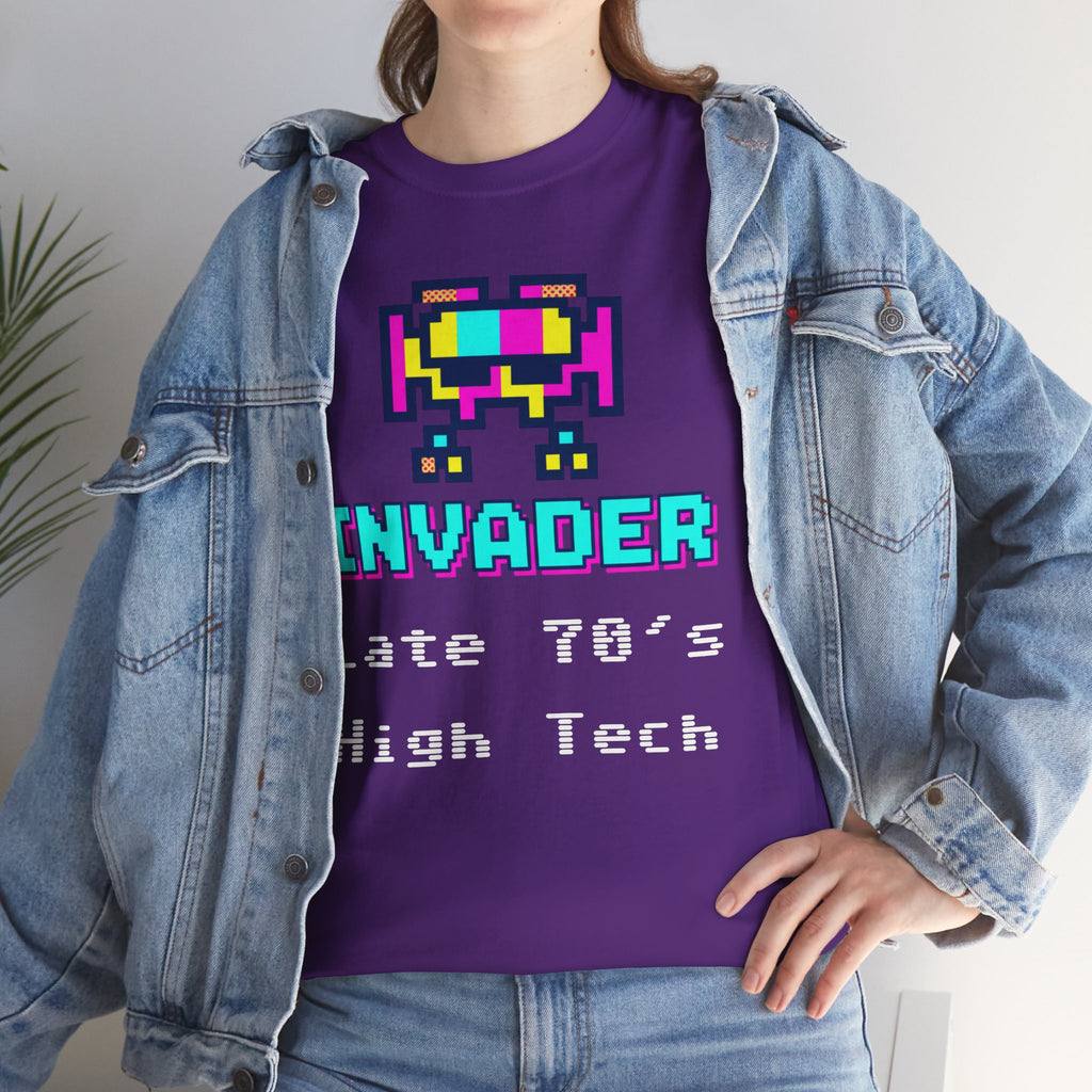 Invader Retro Pixel Tee — "Late 70's High Tech" Vintage Video Game T-Shirt