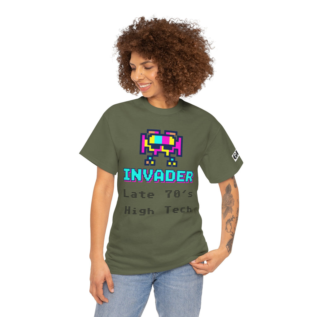 Invader Retro Pixel Tee — "Late 70's High Tech" Vintage Video Game T-Shirt