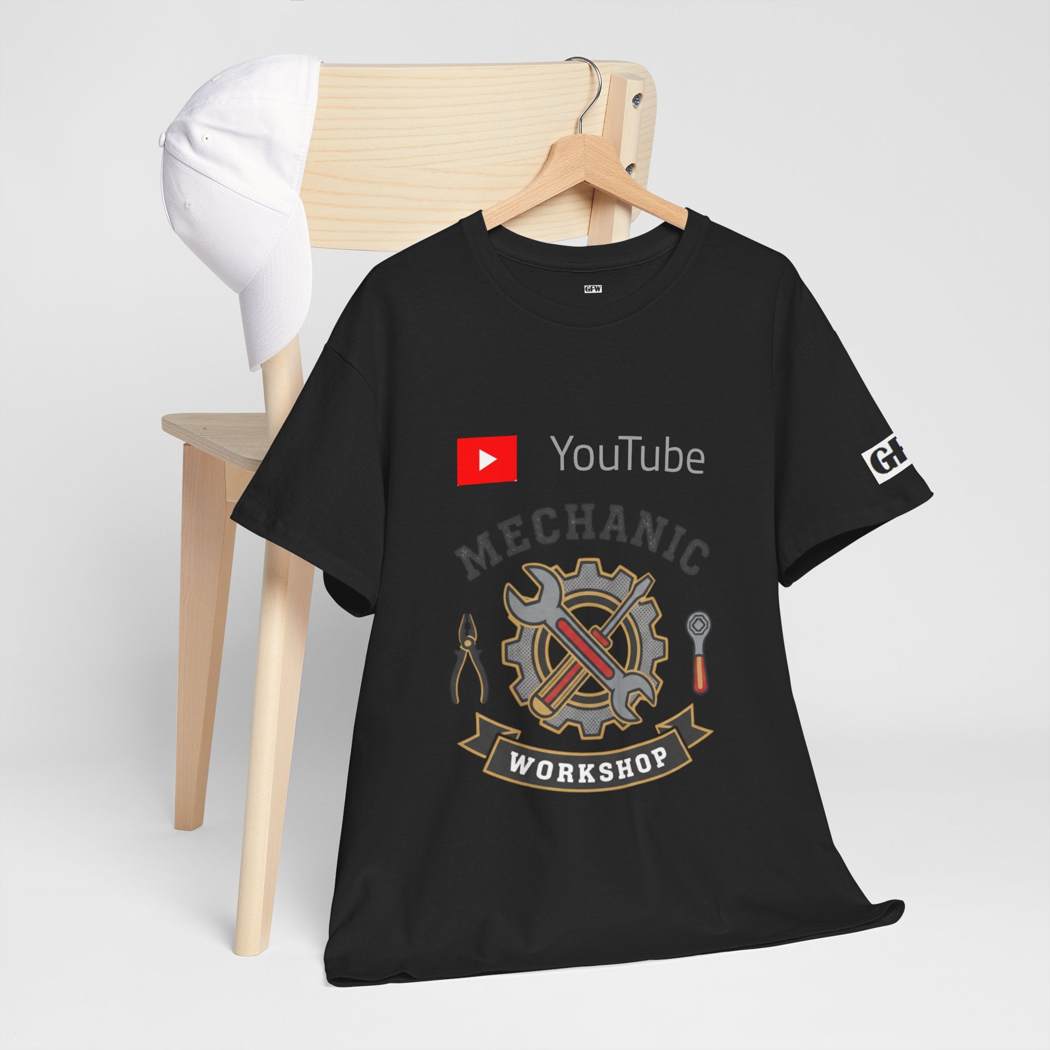 Mechanic Workshop T-Shirt — YouTube Channel Gear
