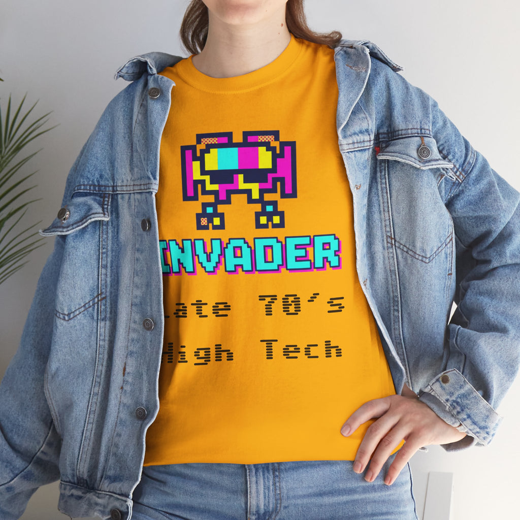 Invader Retro Pixel Tee — "Late 70's High Tech" Vintage Video Game T-Shirt