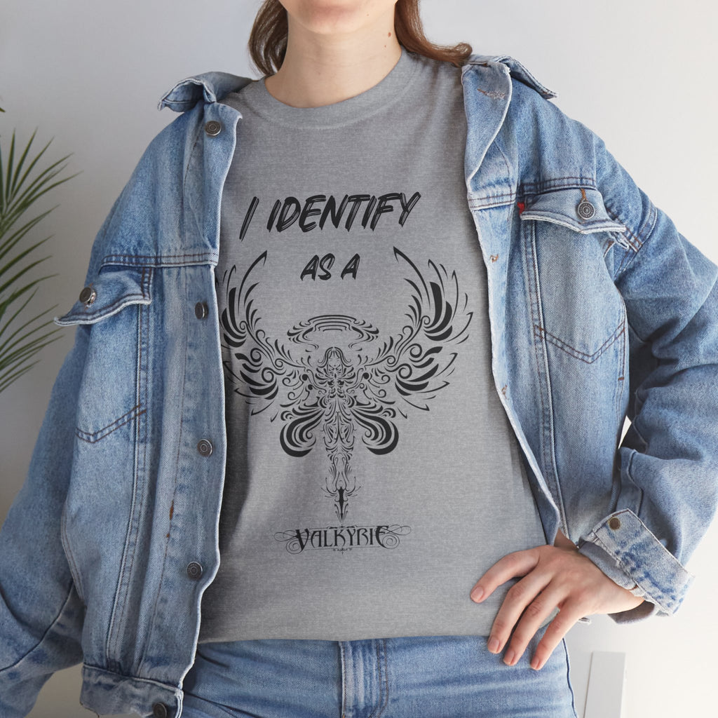 Valkyrie Winged Key T‑Shirt — "I Identify As a Valkyrie" Graphic Tee