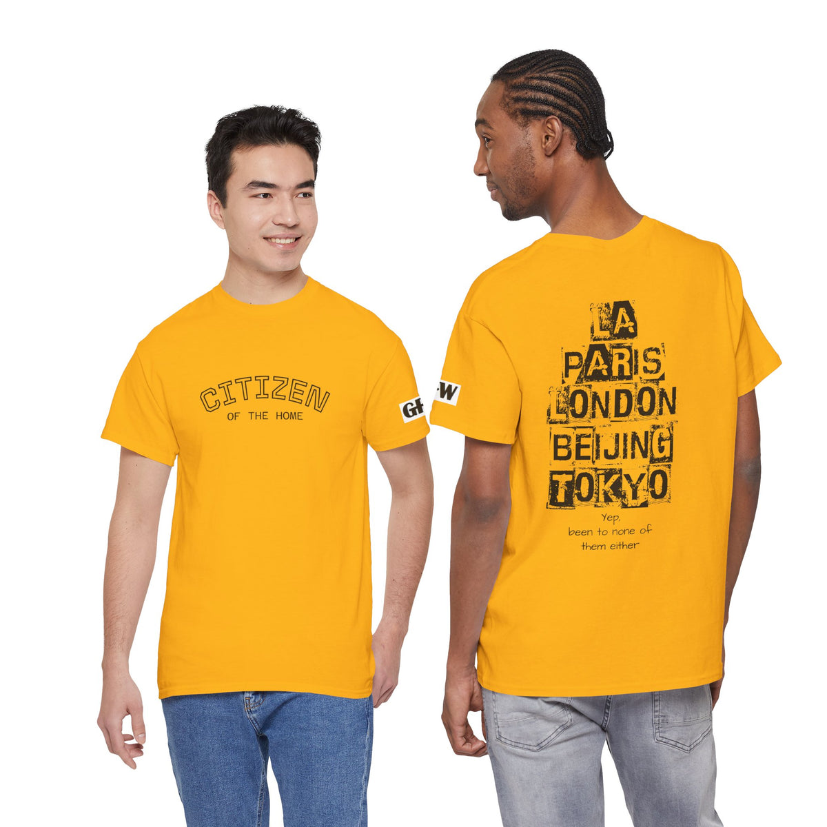Citizen of the Home Tee — Cities Back Graphic (LA • Paris • London • Beijing • Tokyo)