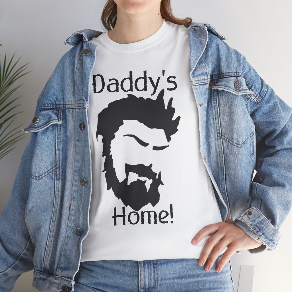Daddy's Home T-Shirt — Men's Beard Silhouette Father's Day Tee