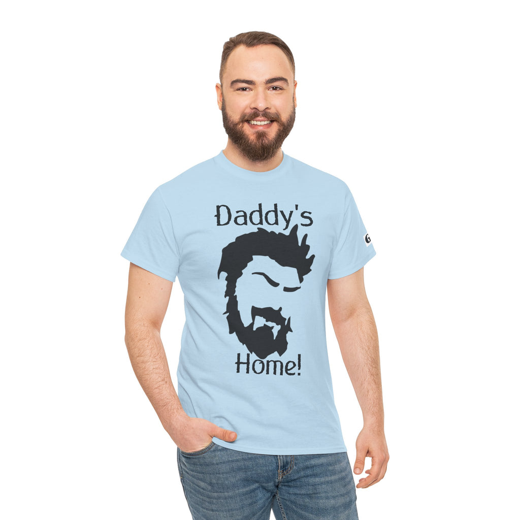 Daddy's Home T-Shirt — Men's Beard Silhouette Father's Day Tee