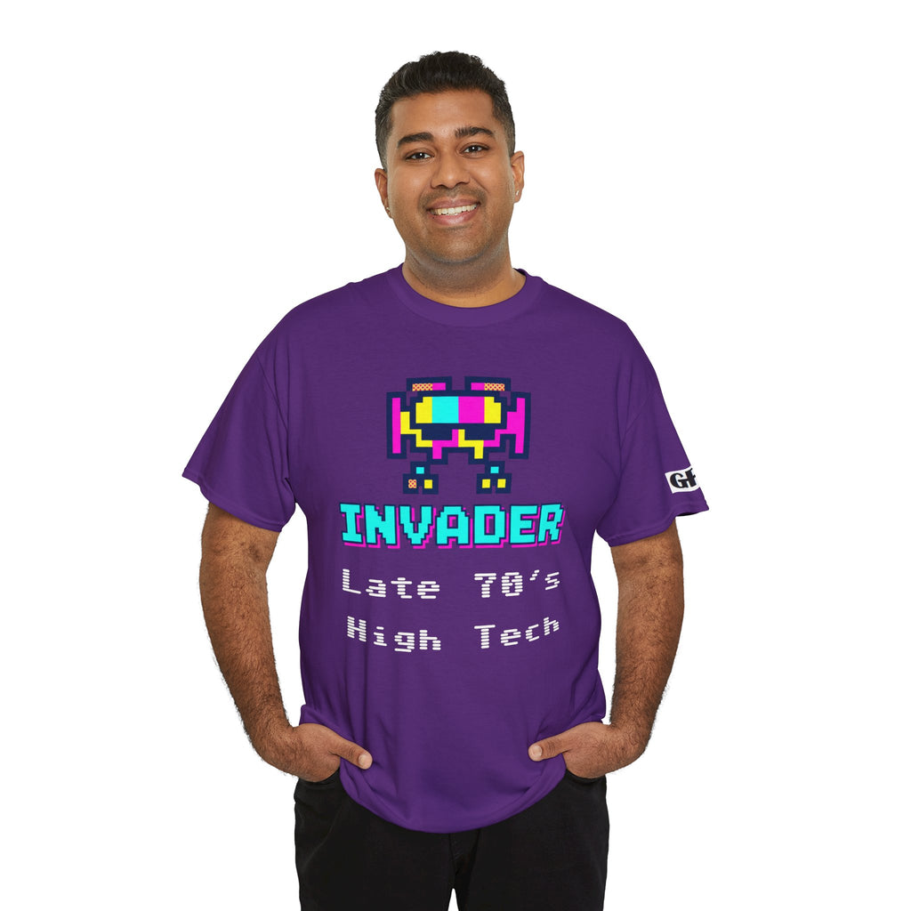 Invader Retro Pixel Tee — "Late 70's High Tech" Vintage Video Game T-Shirt