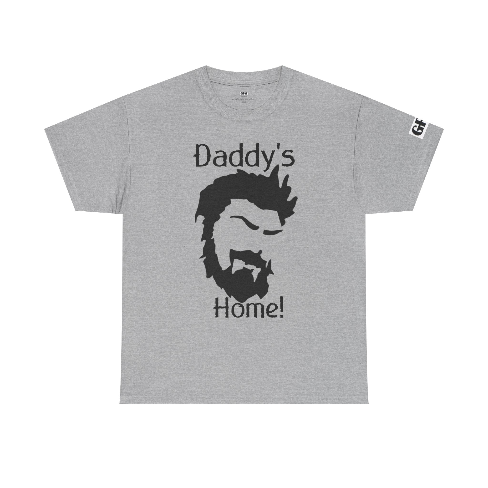 Daddy's Home T-Shirt — Men's Beard Silhouette Father's Day Tee
