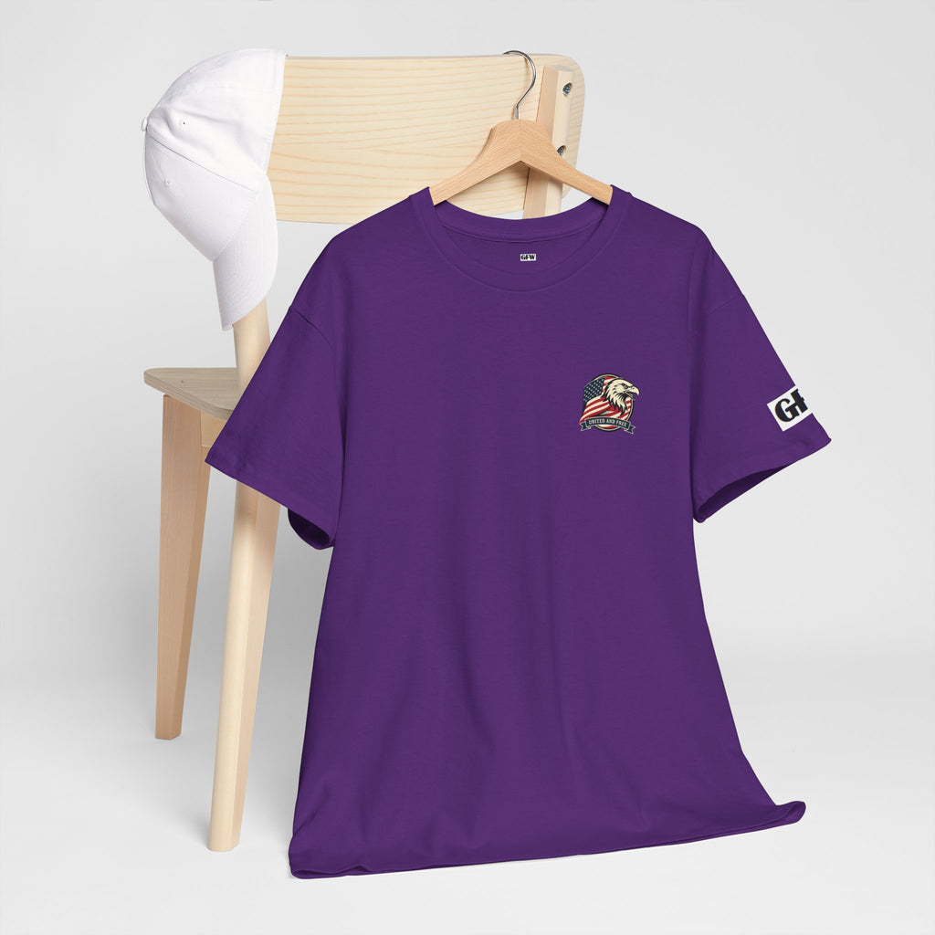 USA Bald Eagle T‑Shirt — "United and Free" Patriotic Tee