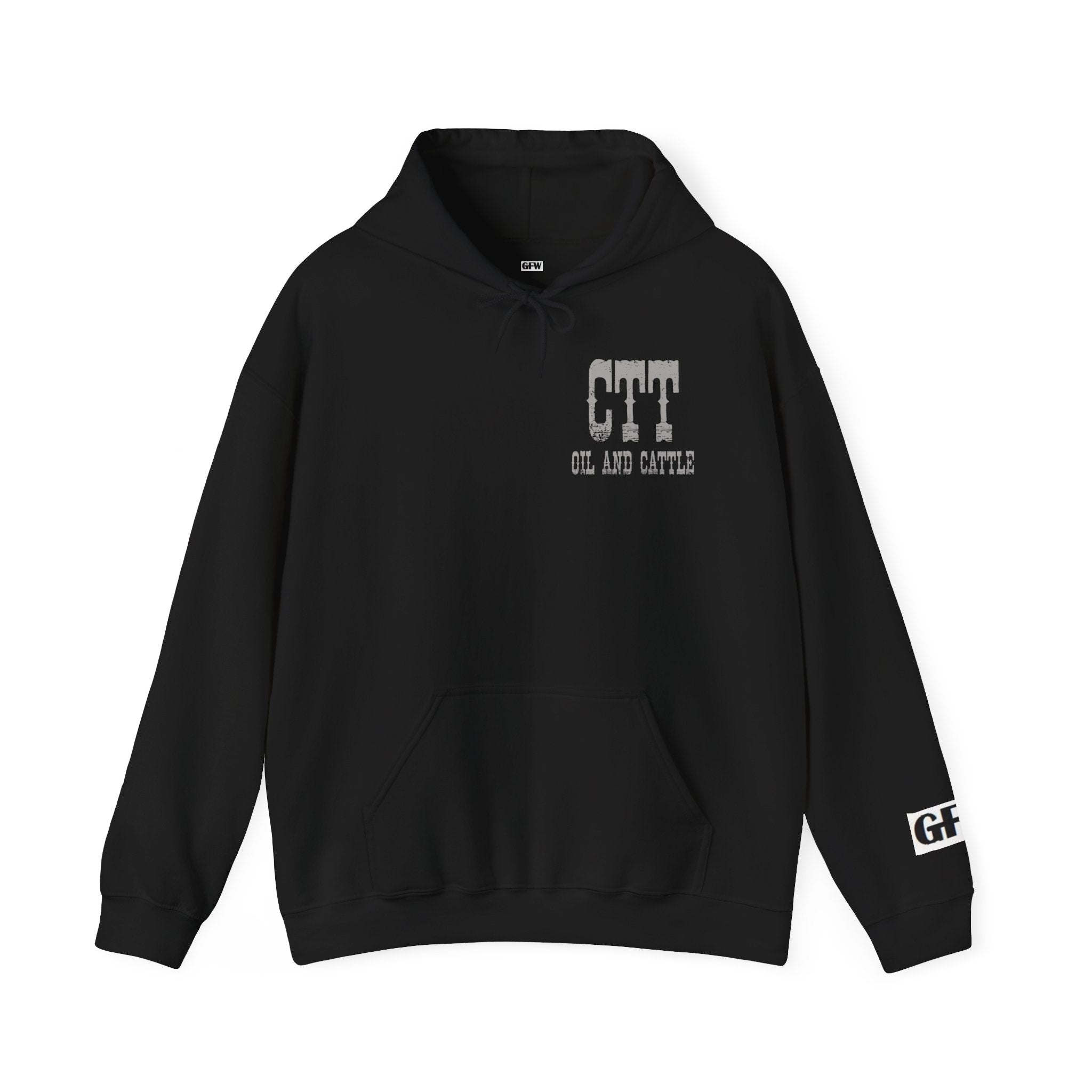 CTT Oil and Cattle Hoodie - Western Oilfield Ranch Sweatshirt