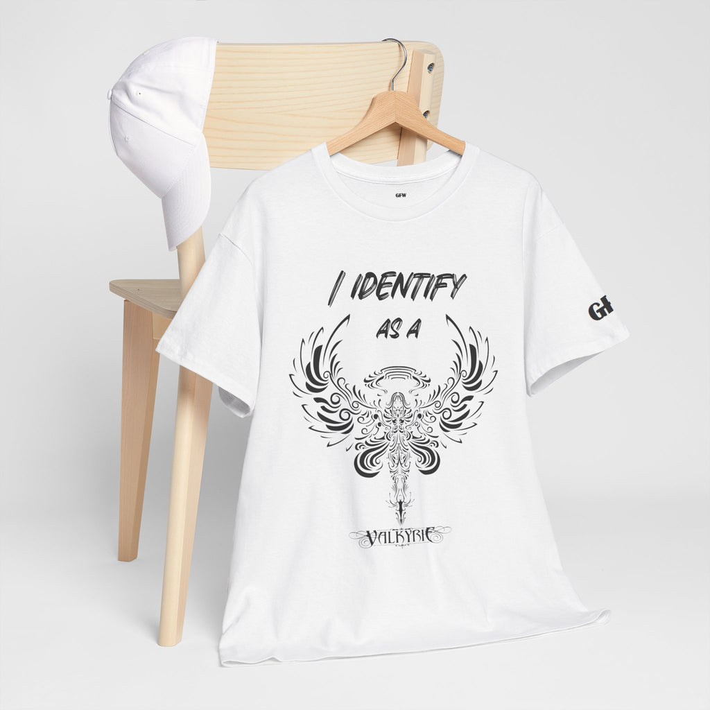 Valkyrie Winged Key T‑Shirt — "I Identify As a Valkyrie" Graphic Tee