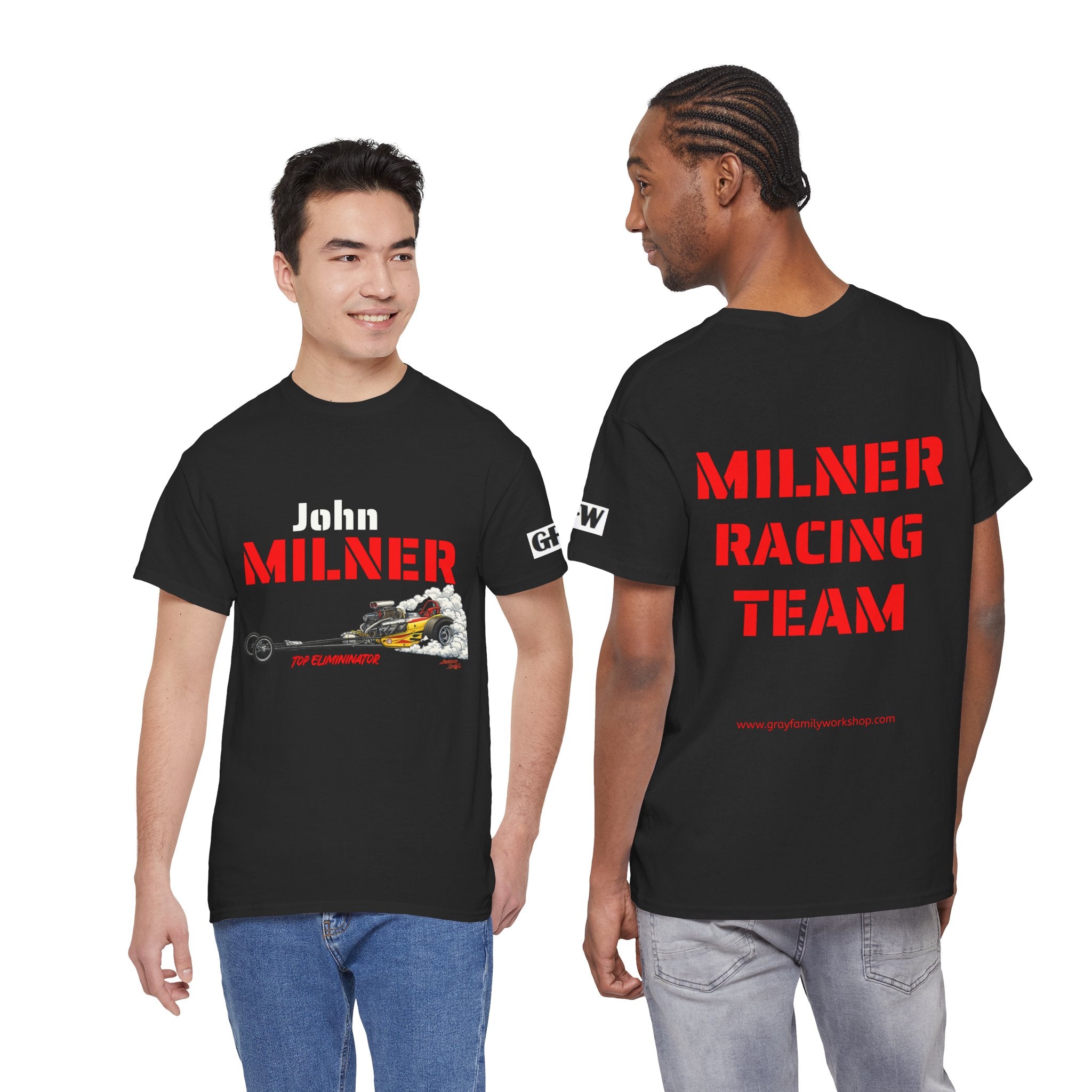Milner Racing Team T-Shirt — "John Milner" Vintage Dragster Tee
