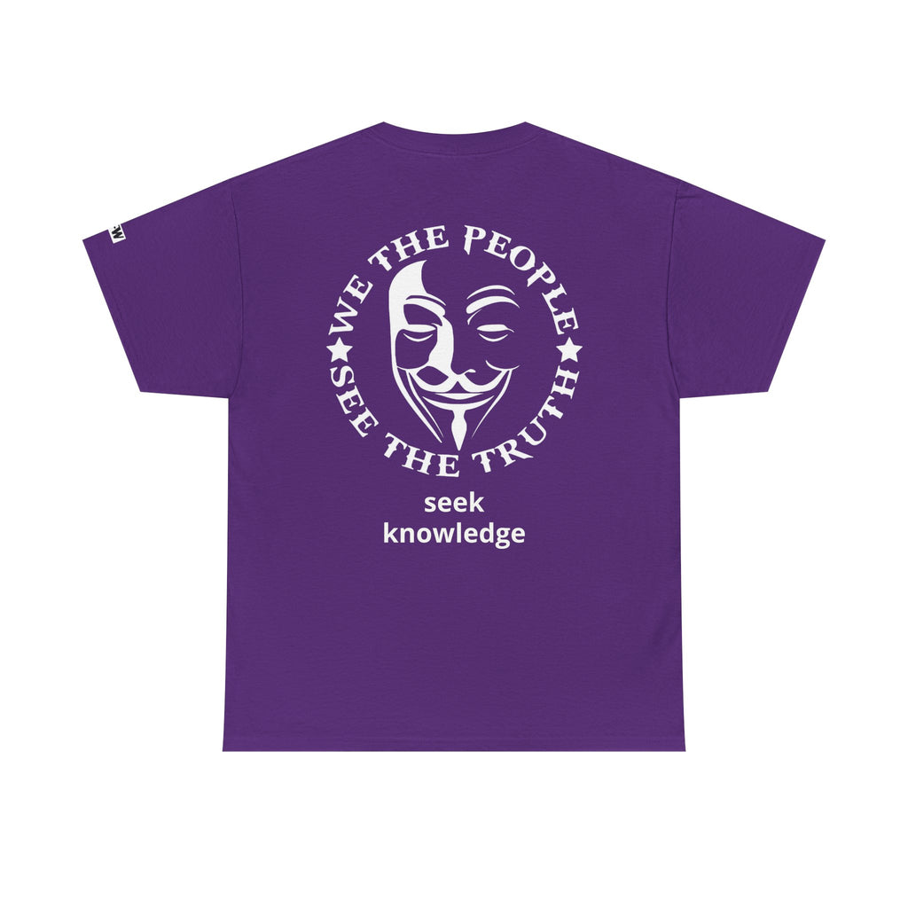 **Personalize ** Seek Knowledge Tee — “We The People See The Truth” Guy Fawkes Graphic T-Shirt
